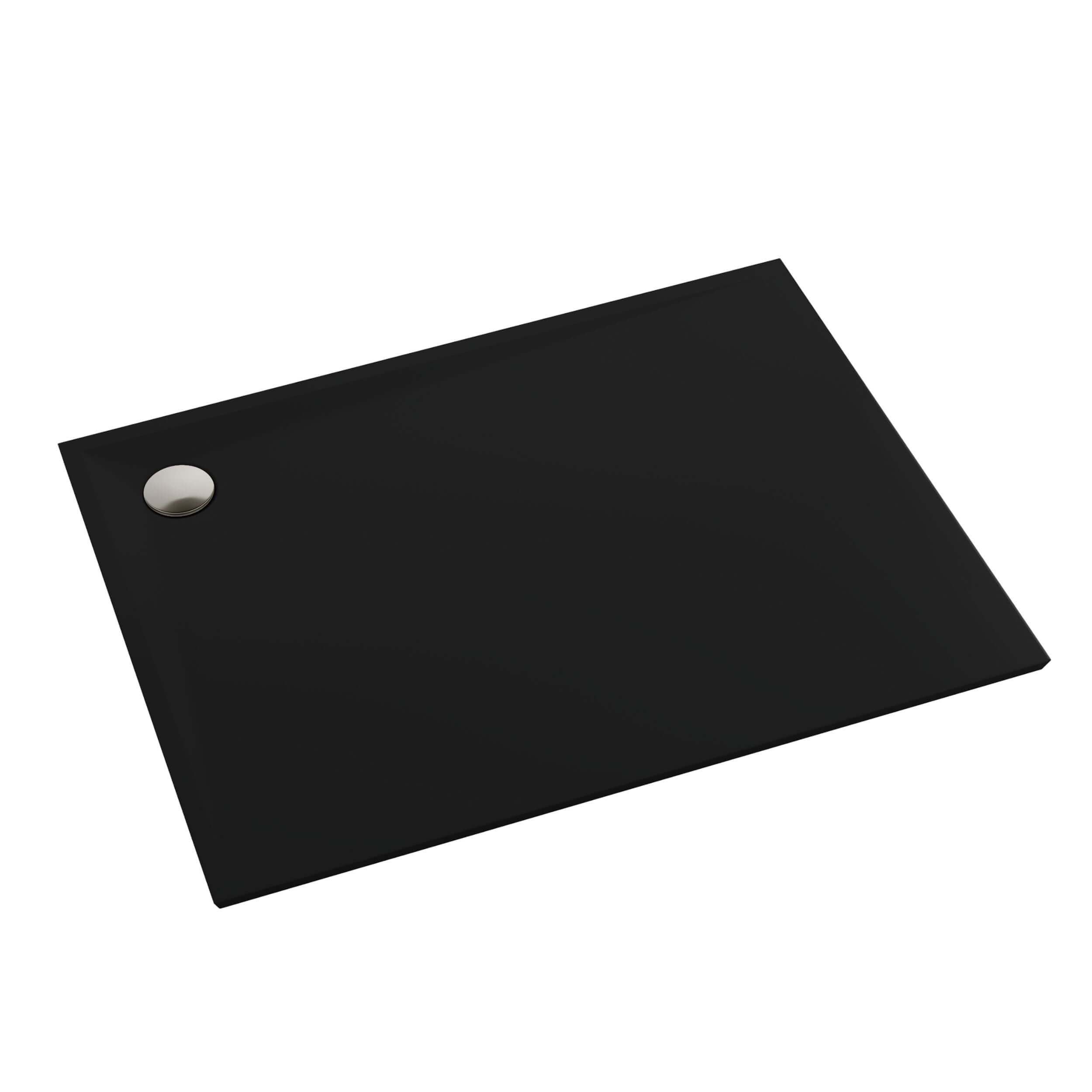 Schedpol Etrusco Black Mat obdélníková sprchová vanička 140x80 cm černá 3.467/C/MG