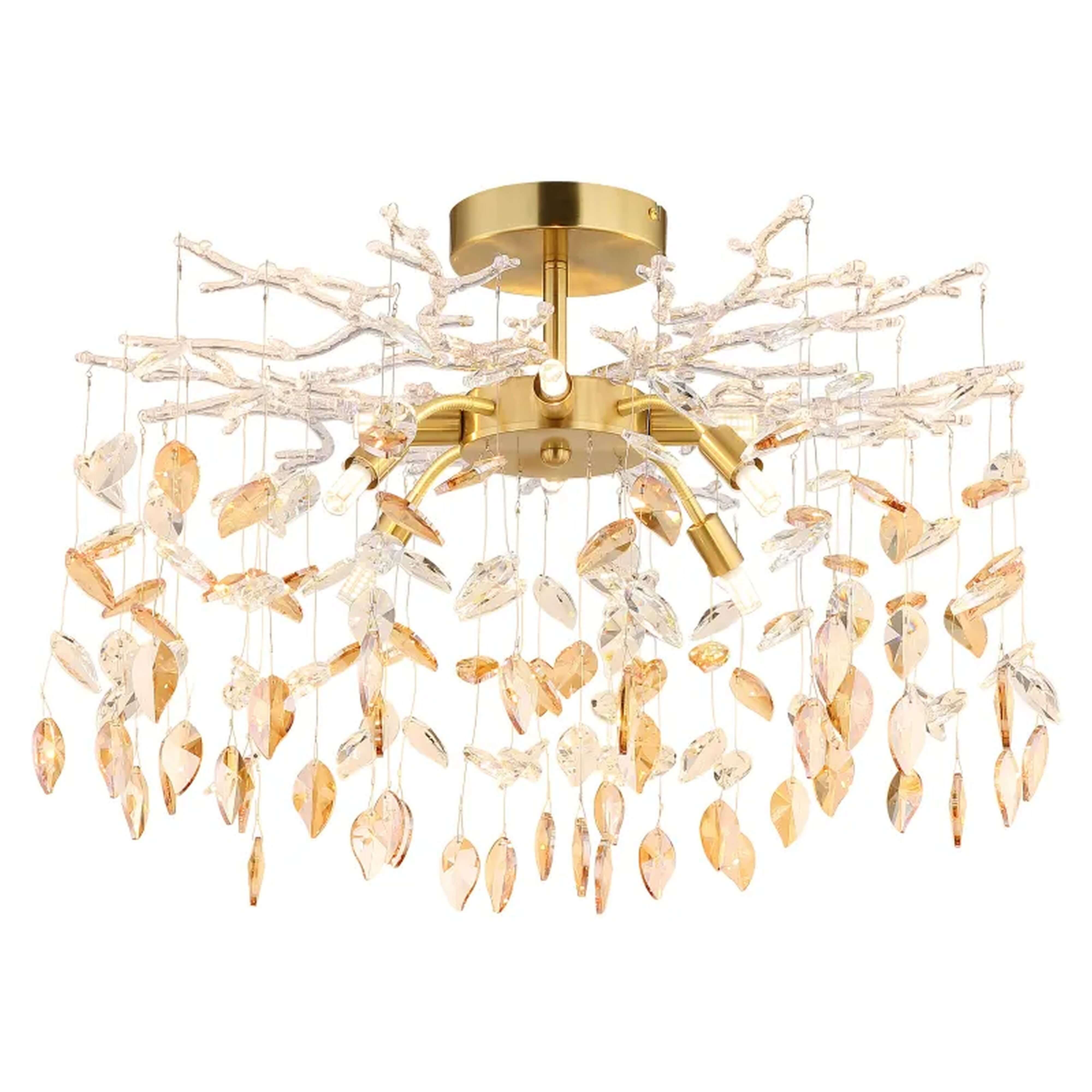 Globo Lighting Danna stropní světlo x8 W zlatá-jantarová 64132-8D
