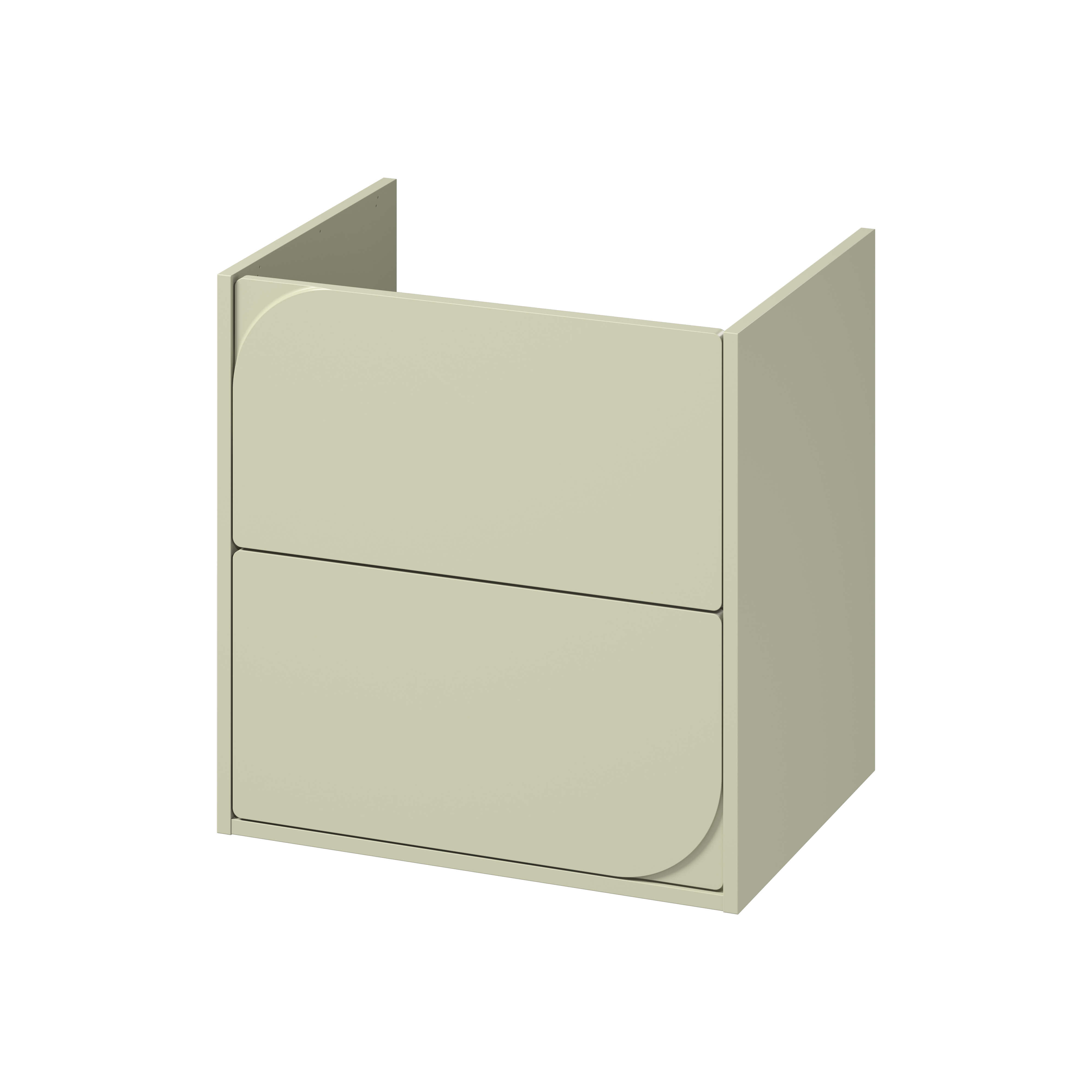 Cersanit Crea II skříňka 59.4x44.7x62.1 cm pod umyvadlo závěsná zelená S1058-030