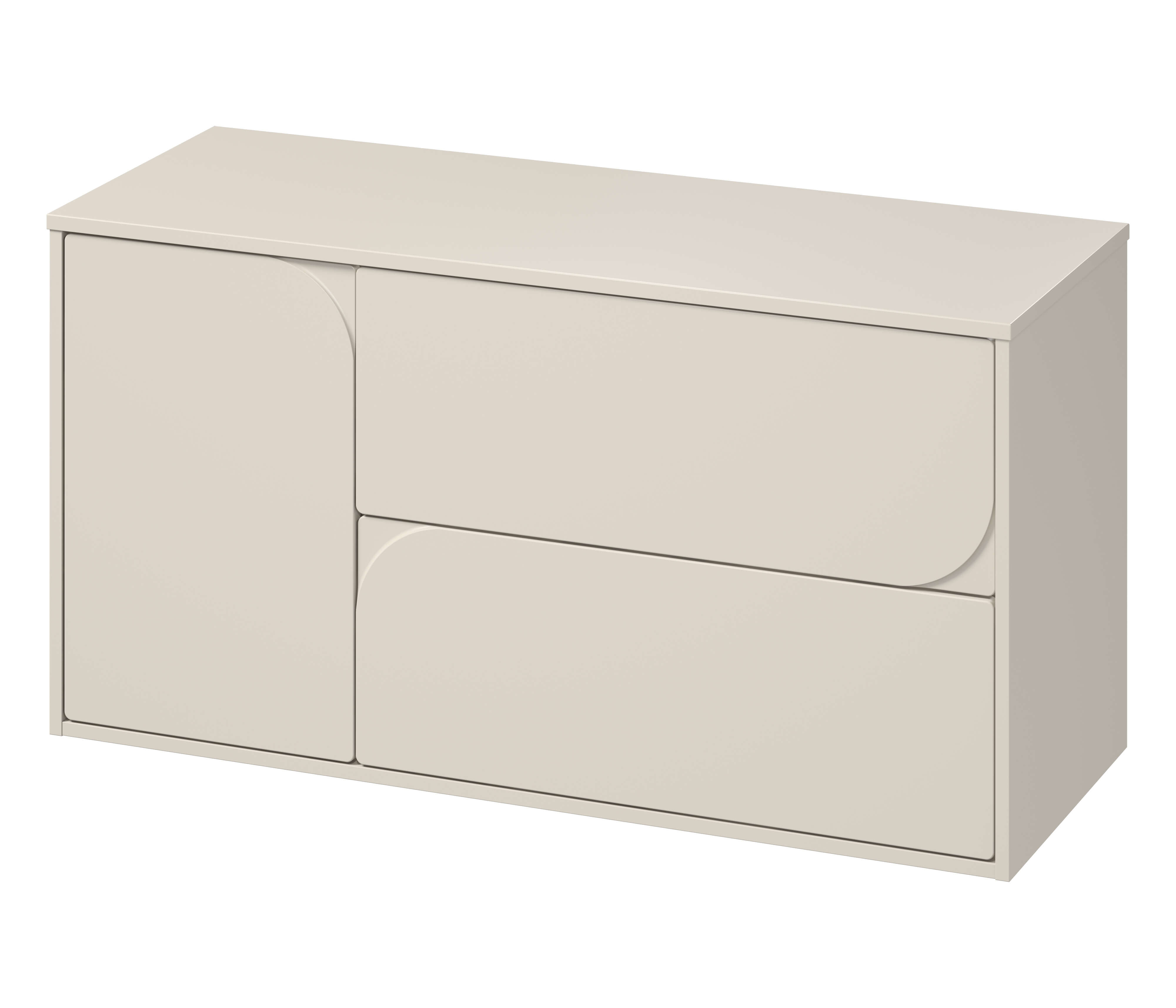 Cersanit Crea II skříňka 120x45x61.8 cm pod umyvadlo závěsná béžová S1062–002