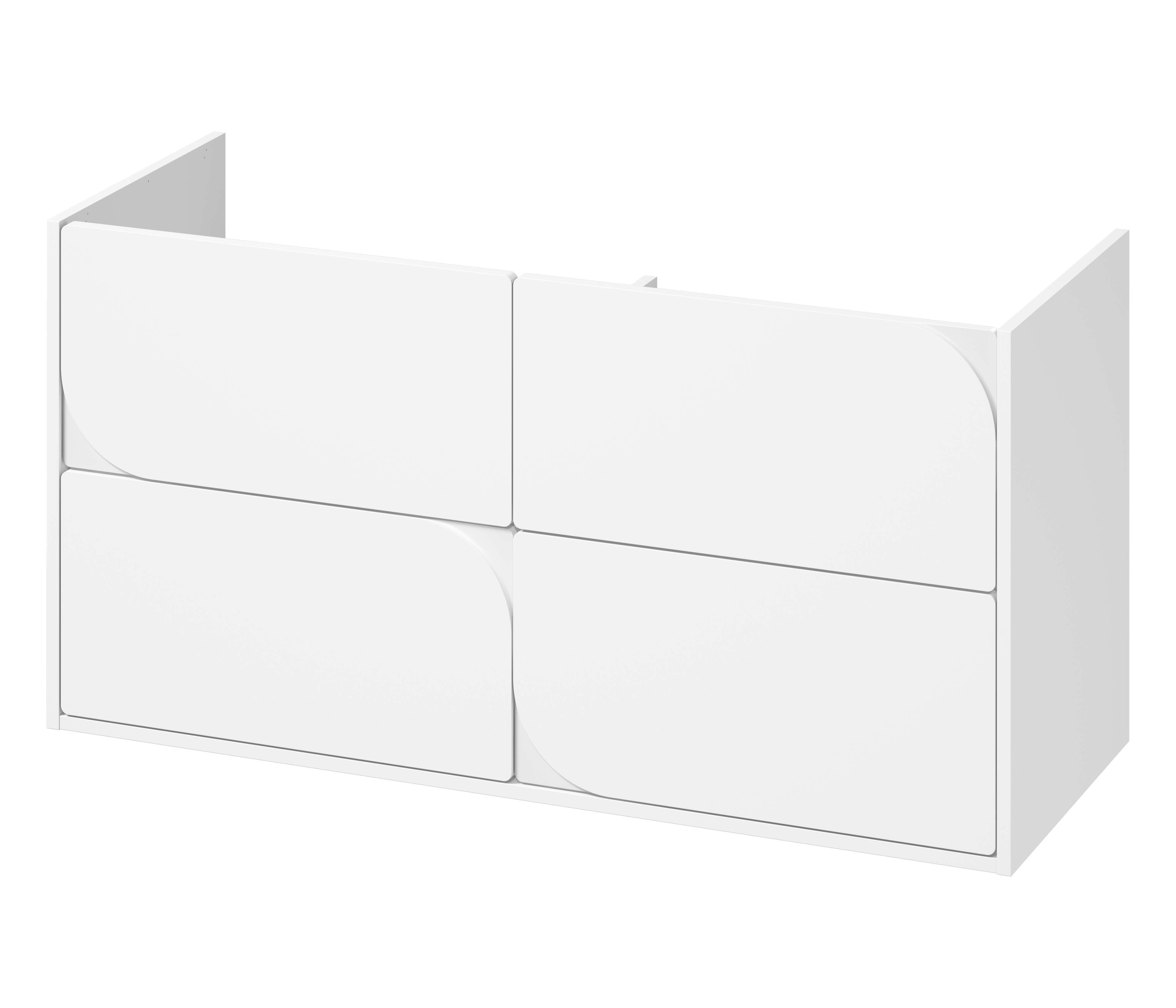 Cersanit Crea II skříňka 119.4x44.7x62.1 cm pod umyvadlo závěsná bílá S1058–023