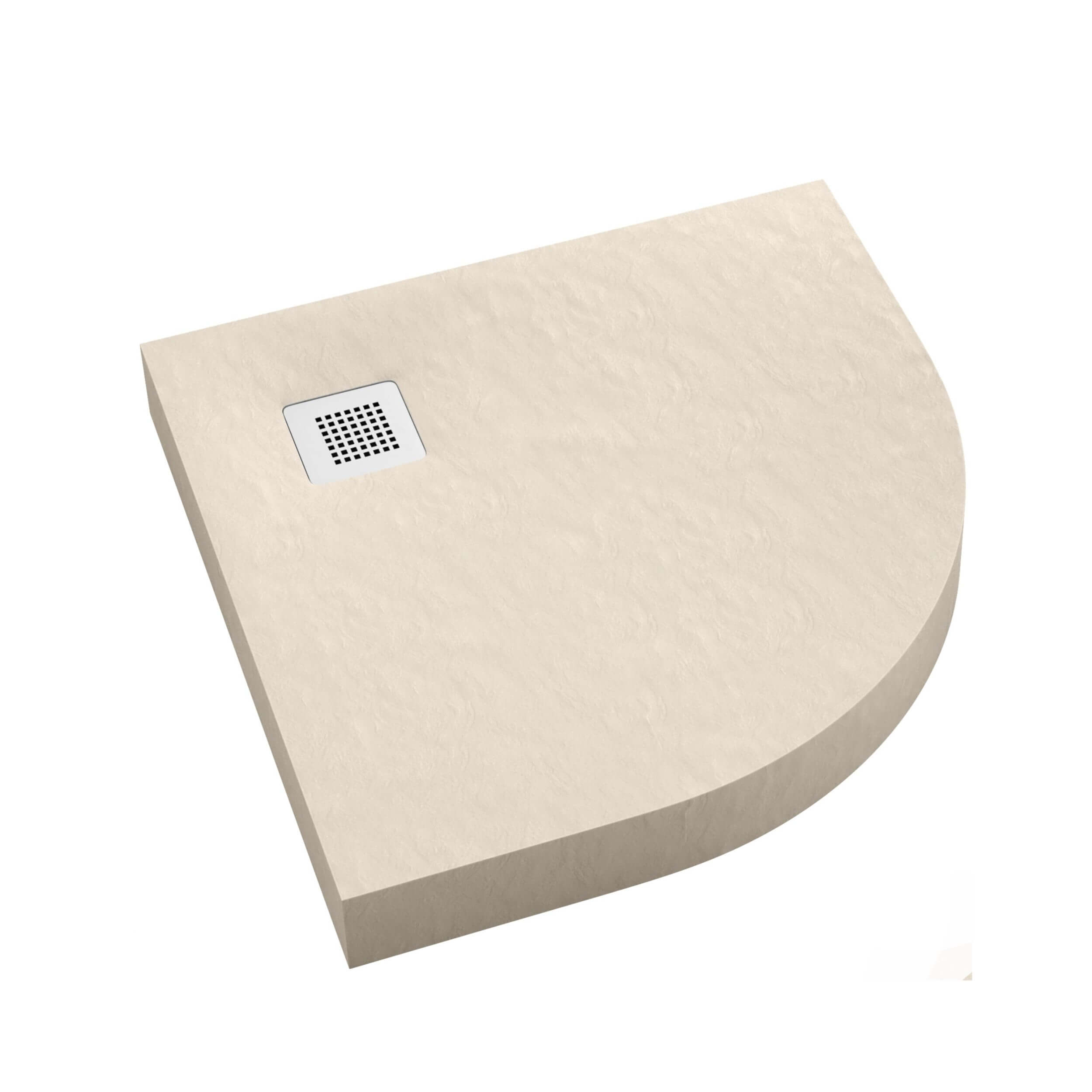Schedpol New Horizons Cashmere Stone půlkruhová sprchová vanička 90x90 cm béžová 3.3304/PK/ST-M2