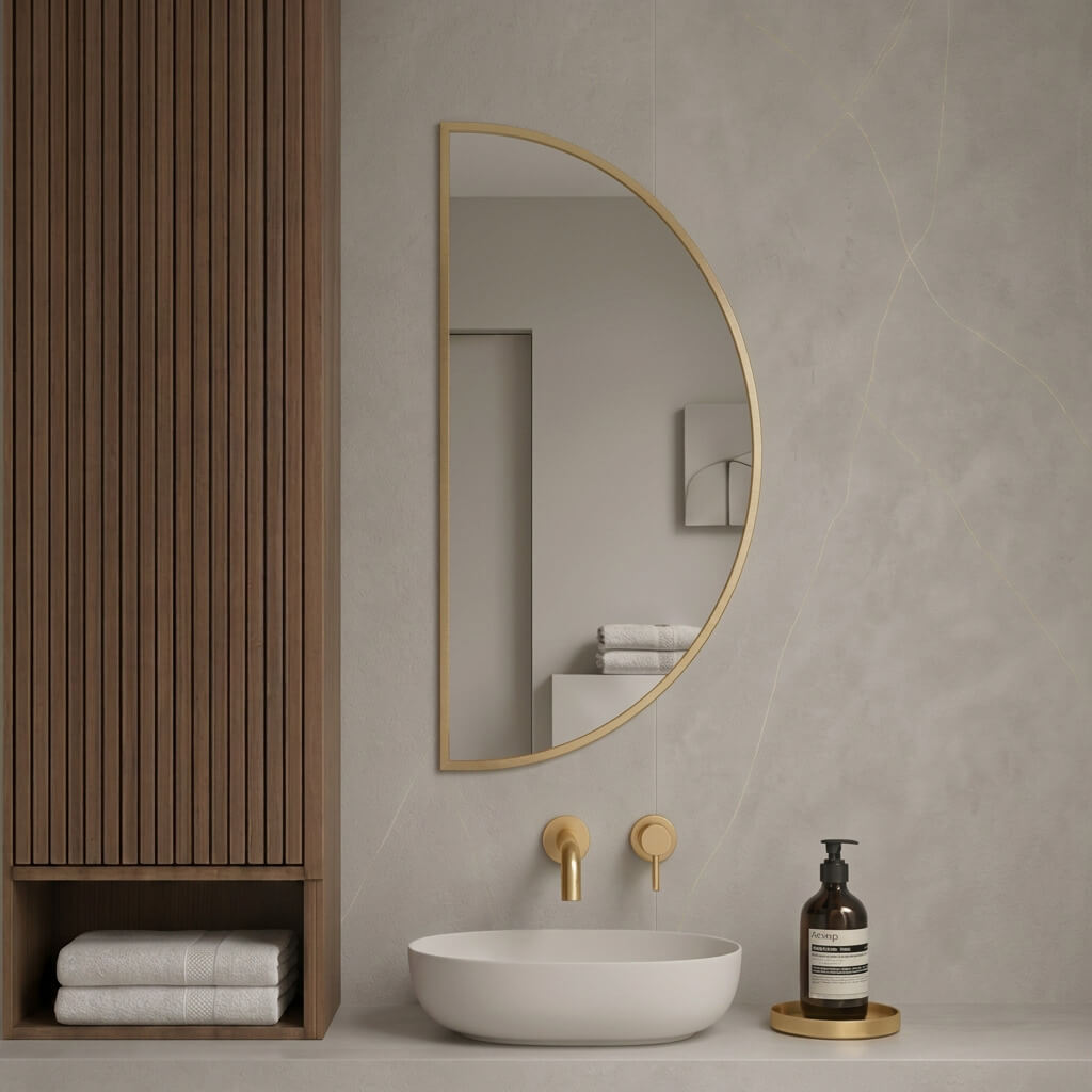 Baltica Design Aluma zrcadlo 50x100 cm zlatá 5904107933726