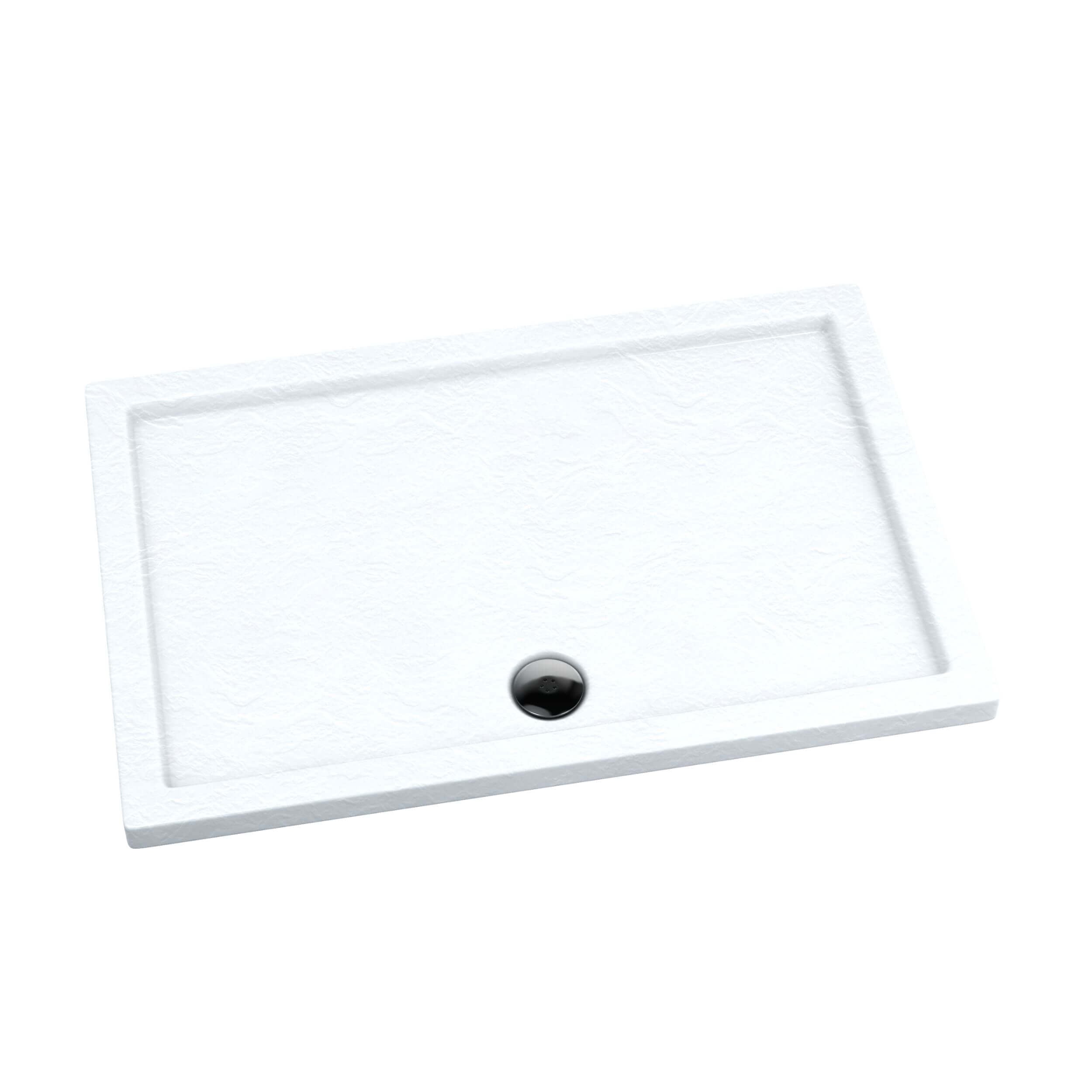 Schedpol Caspar White Stone obdélníková sprchová vanička 140x80 cm bílá 3.244/B/ST