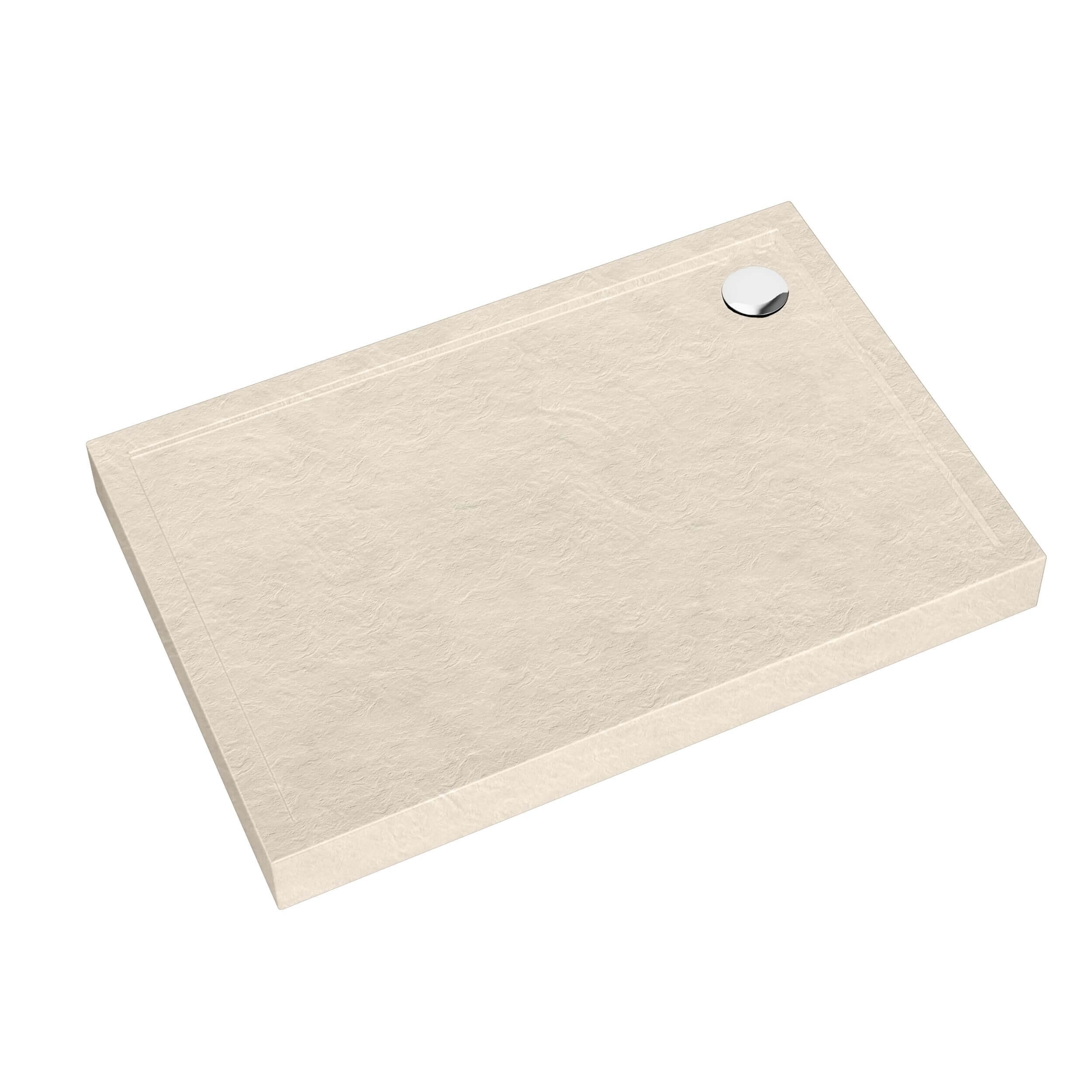 Schedpol Caspar New Cashmere Stone obdélníková sprchová vanička 100x90 cm béžová 3.2345/PK/ST
