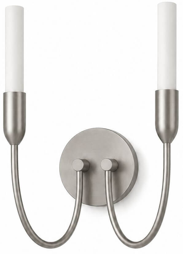 Argon Augustine nástěnné svítidlo 2x6 W bílá-nikl 7306