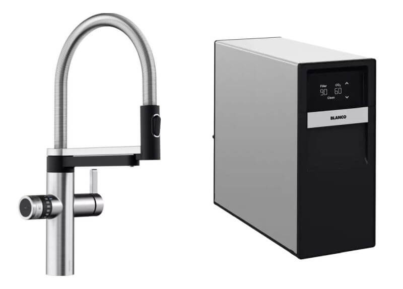 Sada základní jednotka Blanco Drink Soda 527633, baterie pro vodní filtr Blanco Evol-S Pro 526254