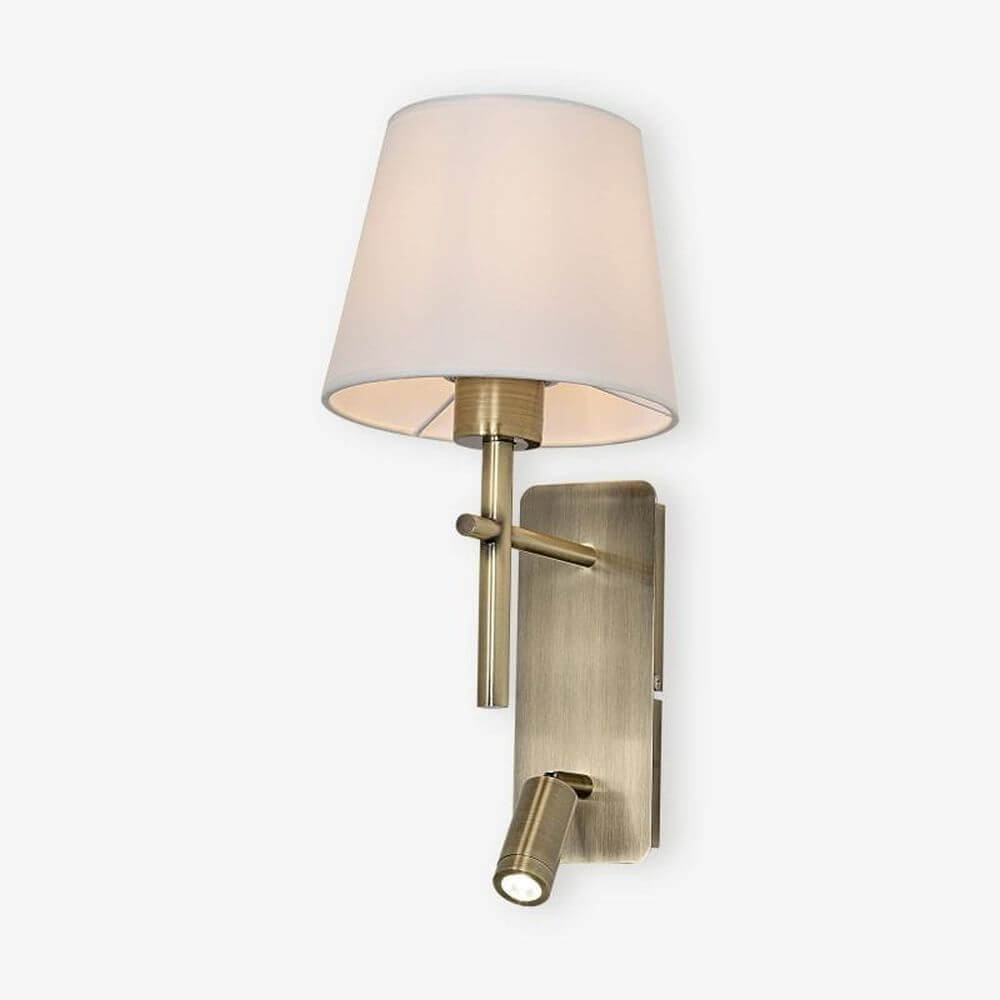 Zuma Line Luna nástěnné svítidlo 2x2.5 W bílá-hnědá W4106-2AB+WH