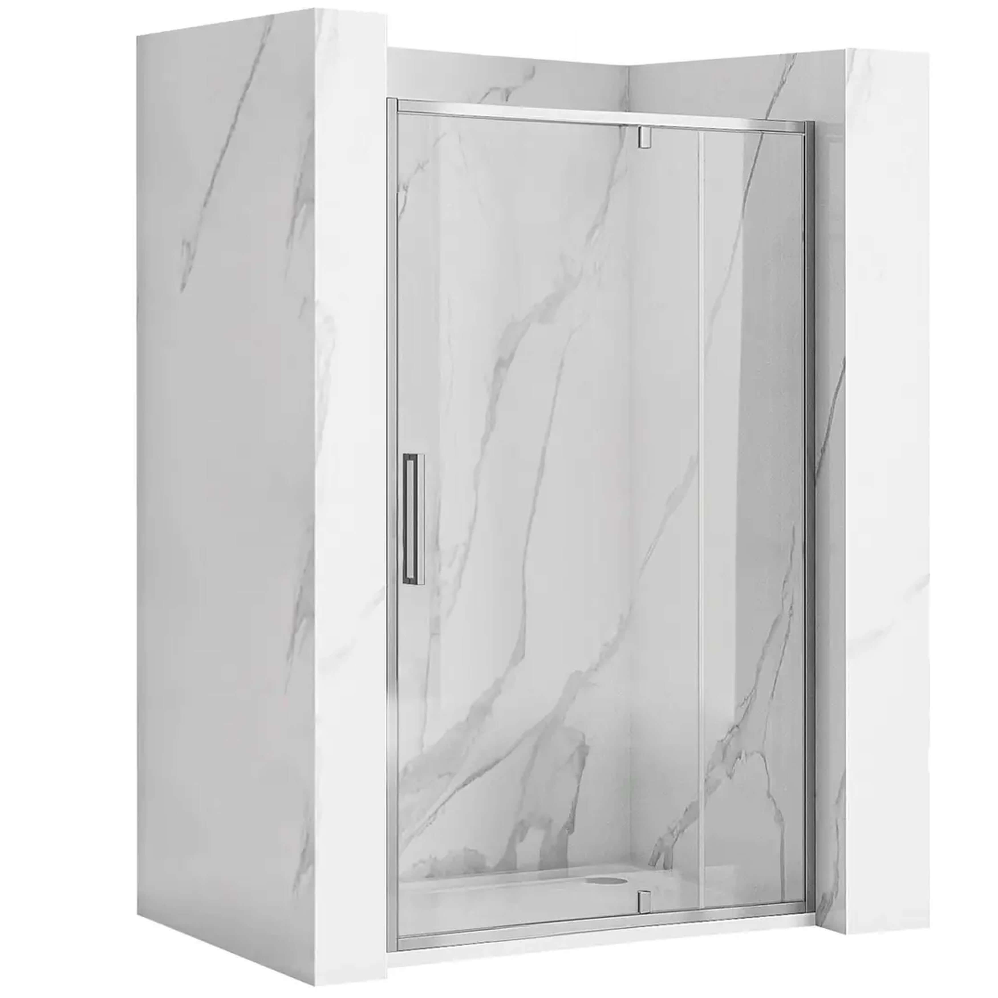 Rea Rapid Swing sprchové dveře 120 cm sklopné chrom lesk/průhledné sklo REA-K5456