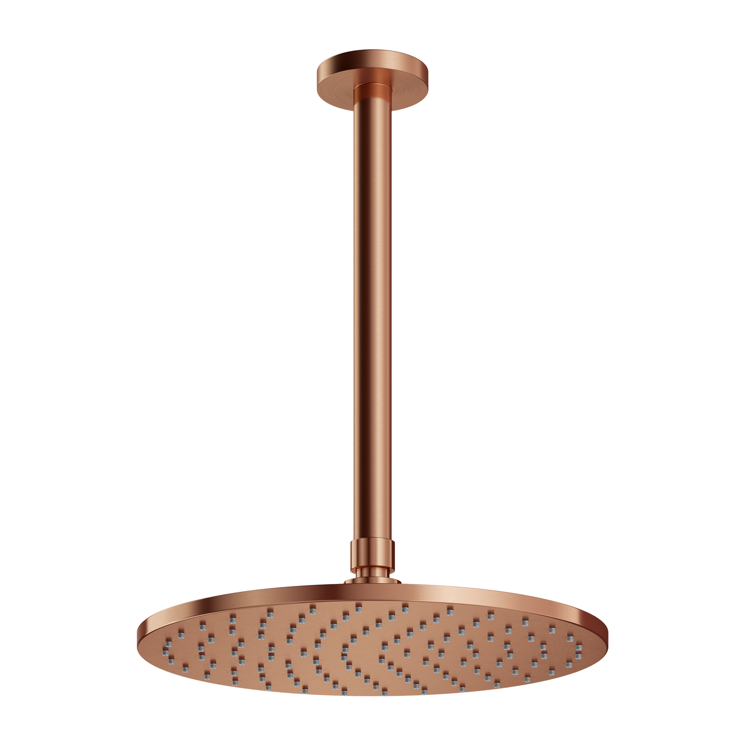Omnires SlimLine hlavová sprchá s ramenem 25x25 cm kulatý měděná WSSET1CPB