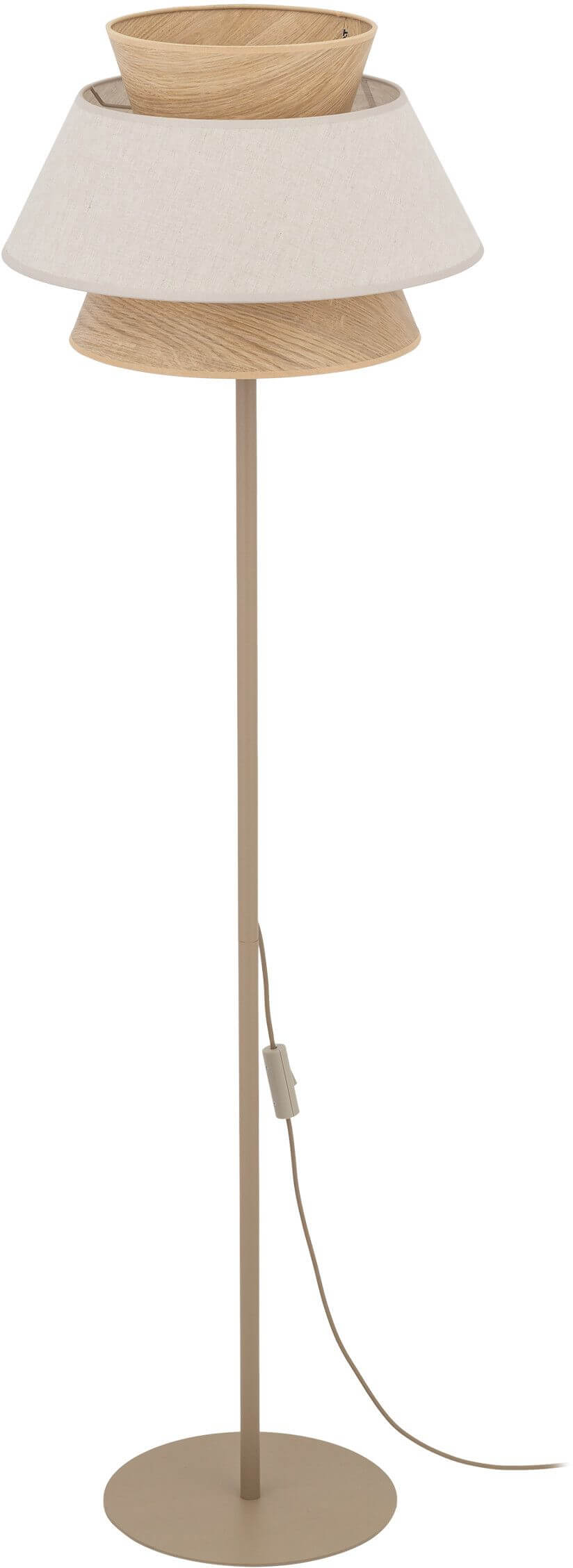 TK Lighting Kalum stojací lampa 1x15 W béžová 16223