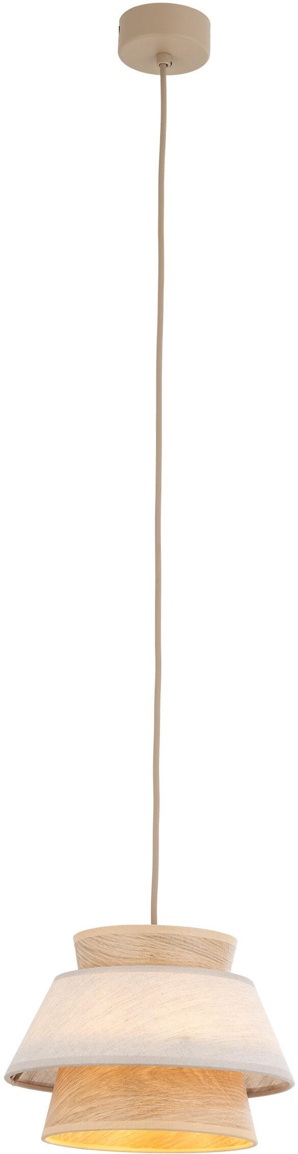 TK Lighting Kalum závěsné svítidlo 1x15 W béžová 11781