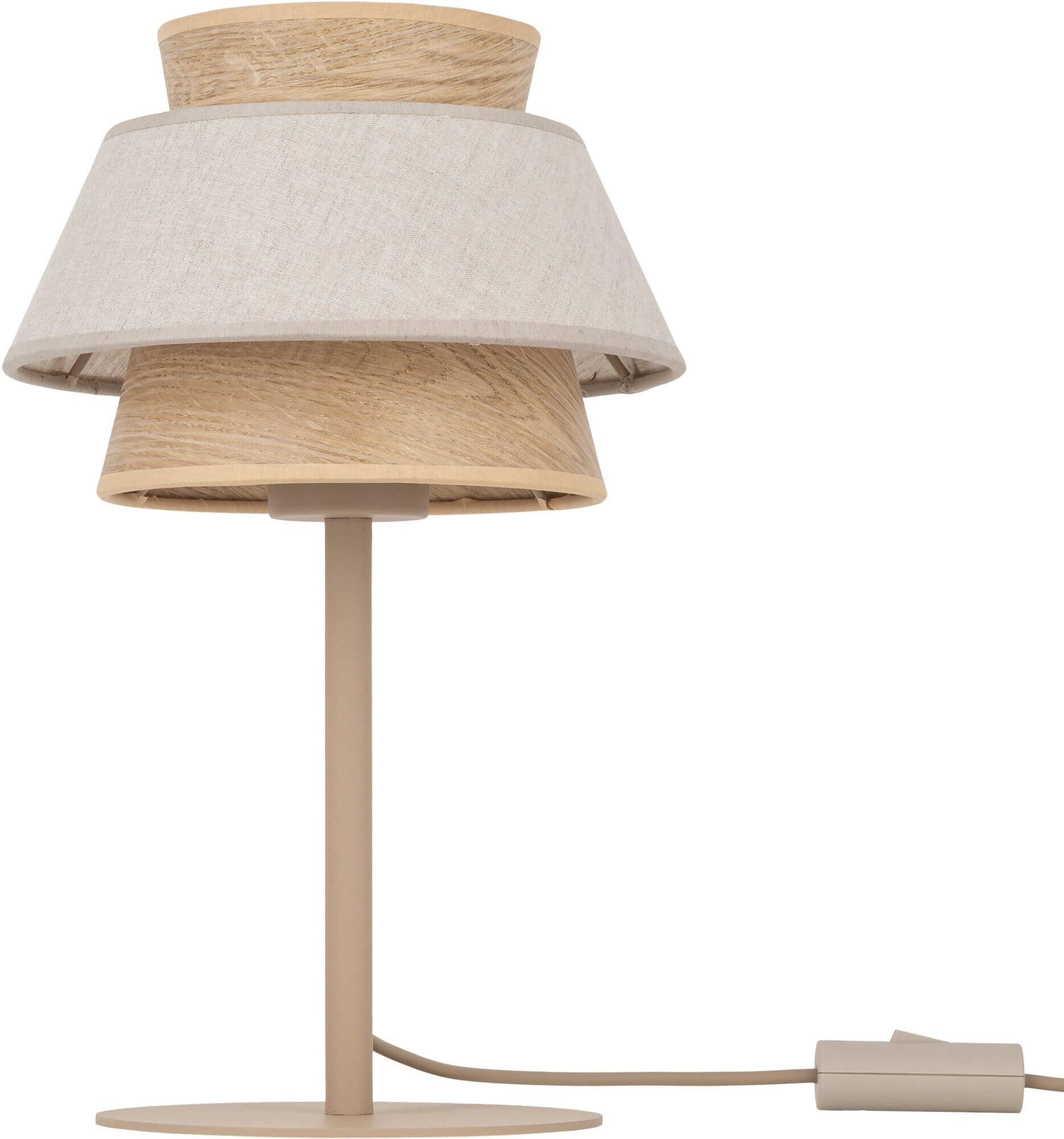 TK Lighting Kalum stolní lampa 1x15 W béžová 16222