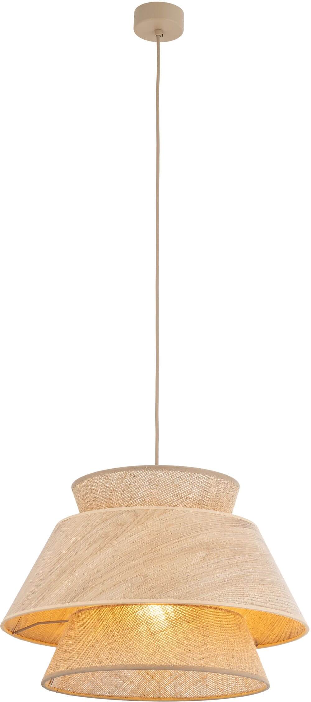 TK Lighting Kalum závěsné svítidlo 1x15 W béžová 11784