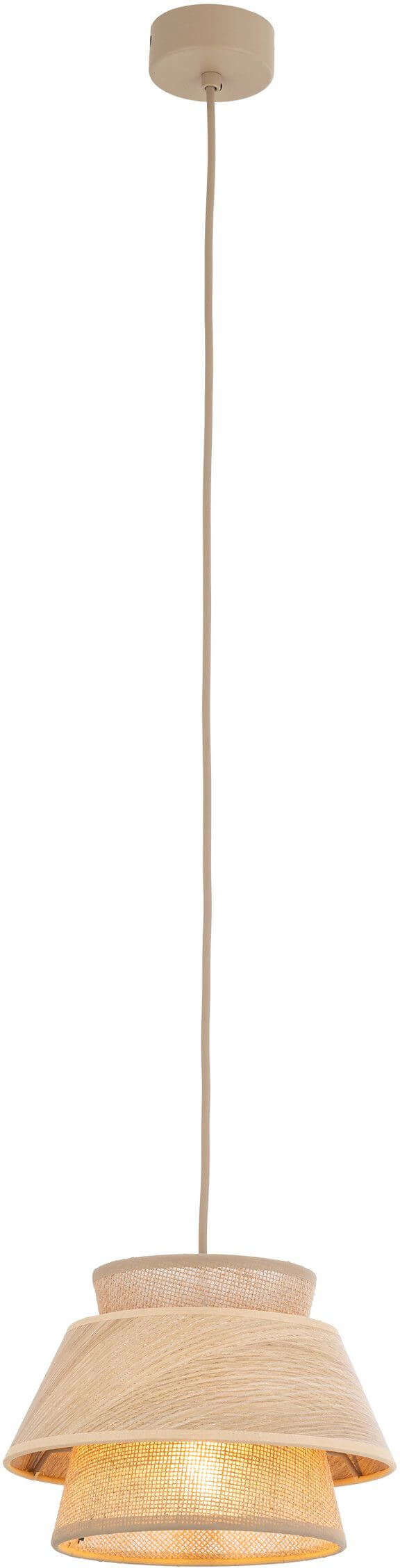 TK Lighting Kalum závěsné svítidlo 1x15 W béžová 11783