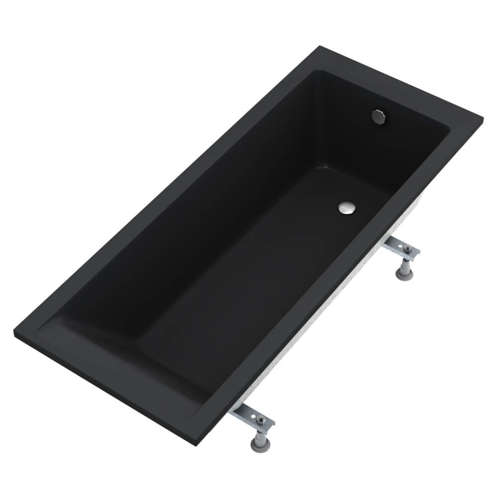 Schedline Maio Black Mat obdélníková vana 150x75 cm černá 3WSTM2P15075CMG