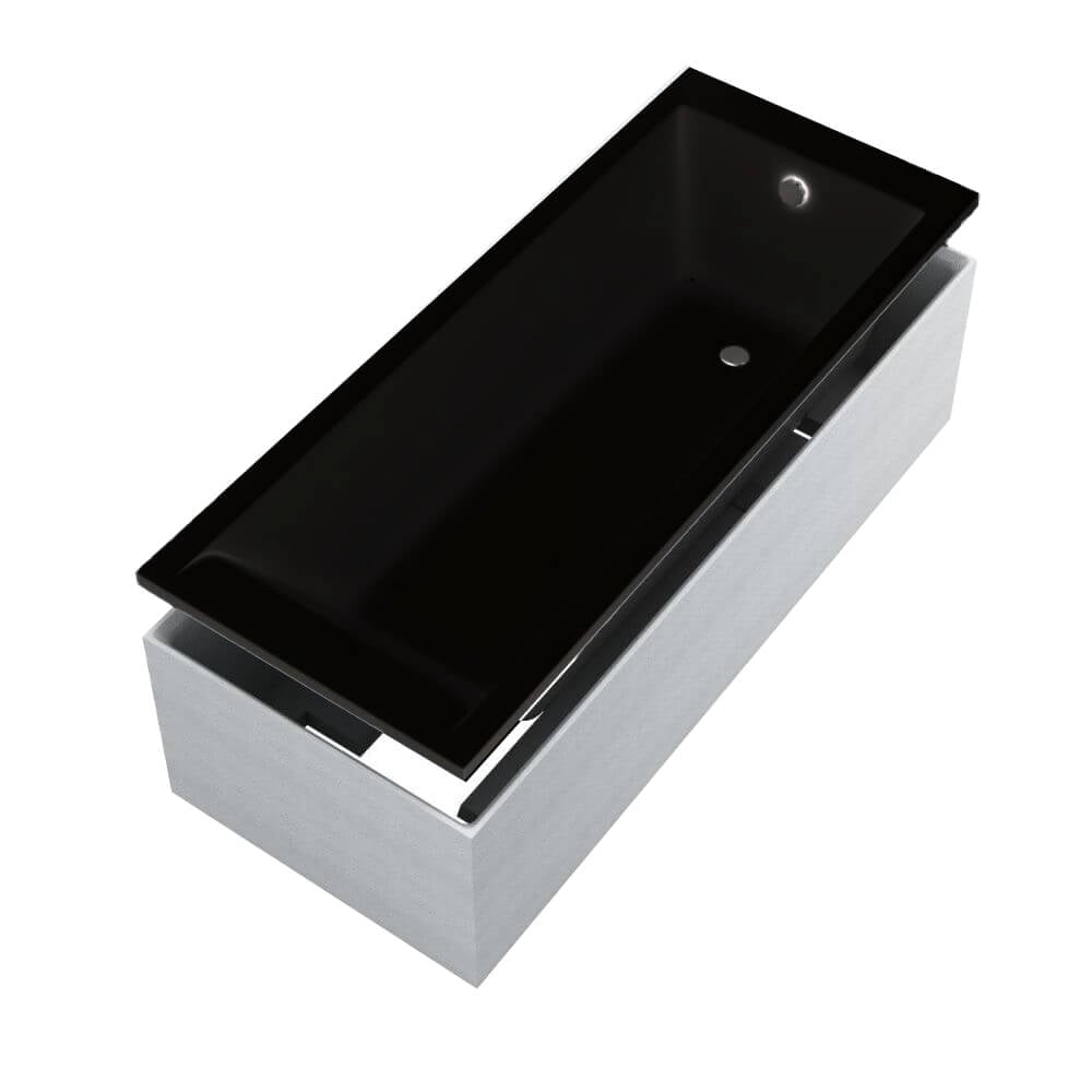 Schedline Maio Black Mat SET vana s nosičem 160x75 cm černá 3WST.MS2P-16075/C/MG