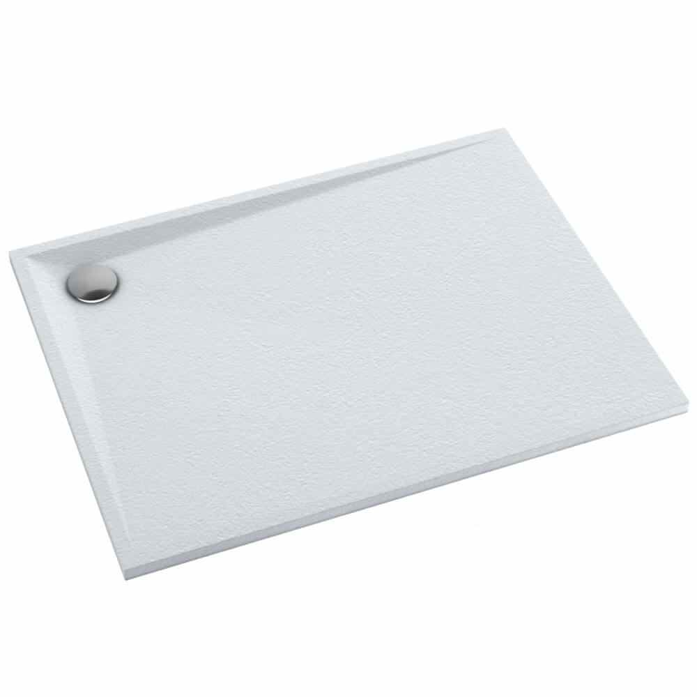 Schedline Libra Grooved White Stone obdélníková sprchová vanička 140x90 cm bílá 3SP.L1P-90140/B/GR