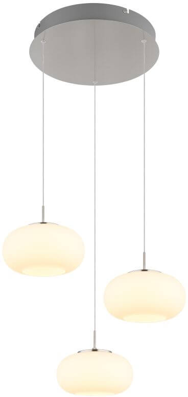Globo Lighting Quintara závěsné svítidlo 3x18 W nikl 15744-3HN