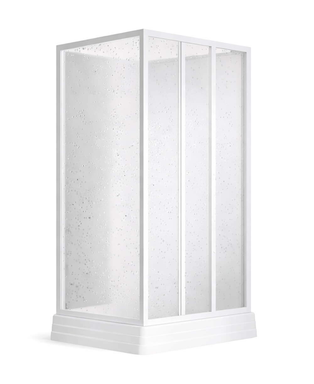 Ravak Supernova sprchový kout s vaničkou 80x80 cm čtvercový bílá lesk/polystyrenový materiál 8364411211
