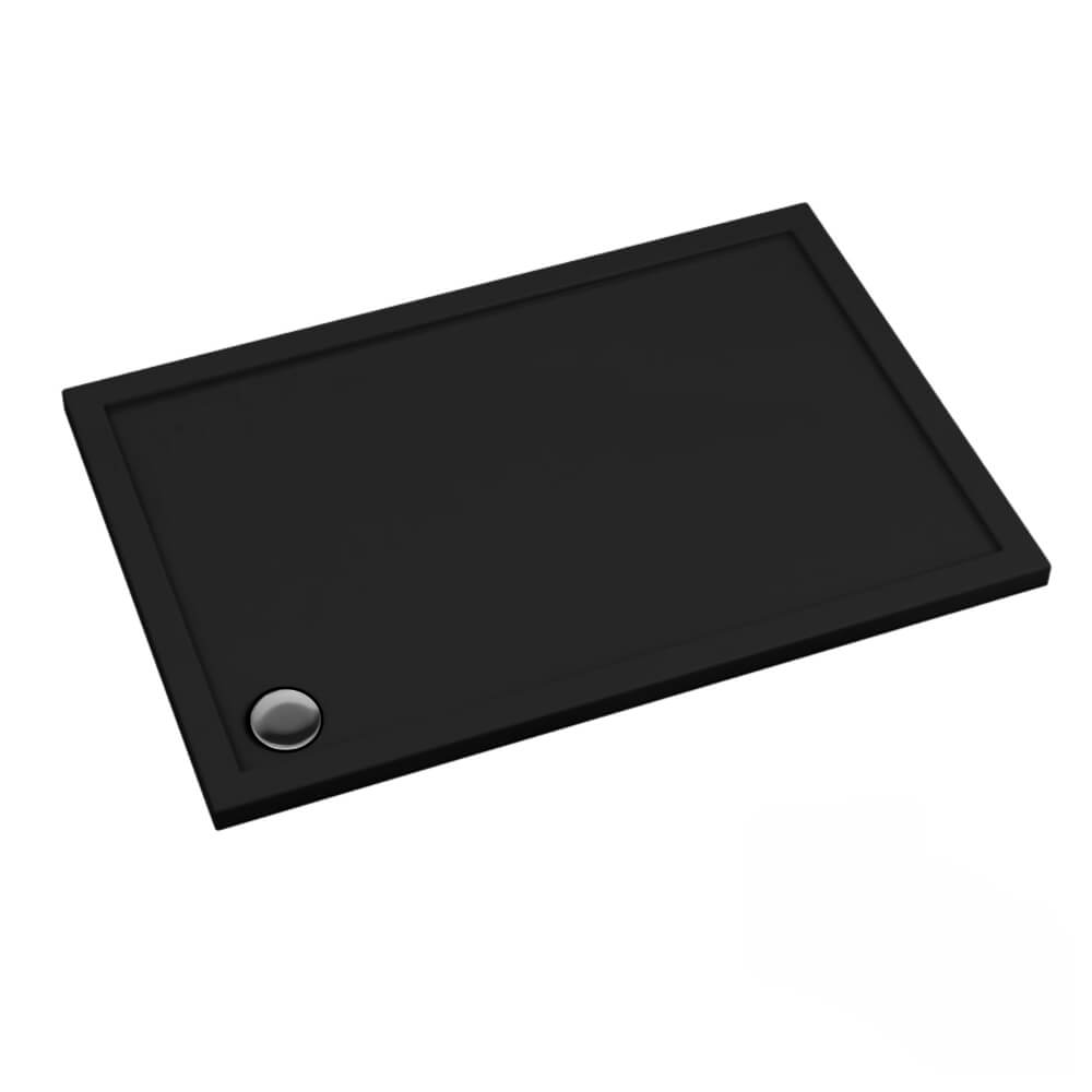 Schedline Sharper Black Mat obdélníková sprchová vanička 120x90 cm černá 3S.S1P-90120/C/MG