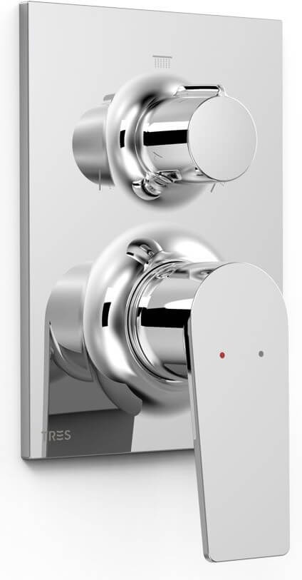 Tres Project vanová baterie pod omítku chrom 22127310