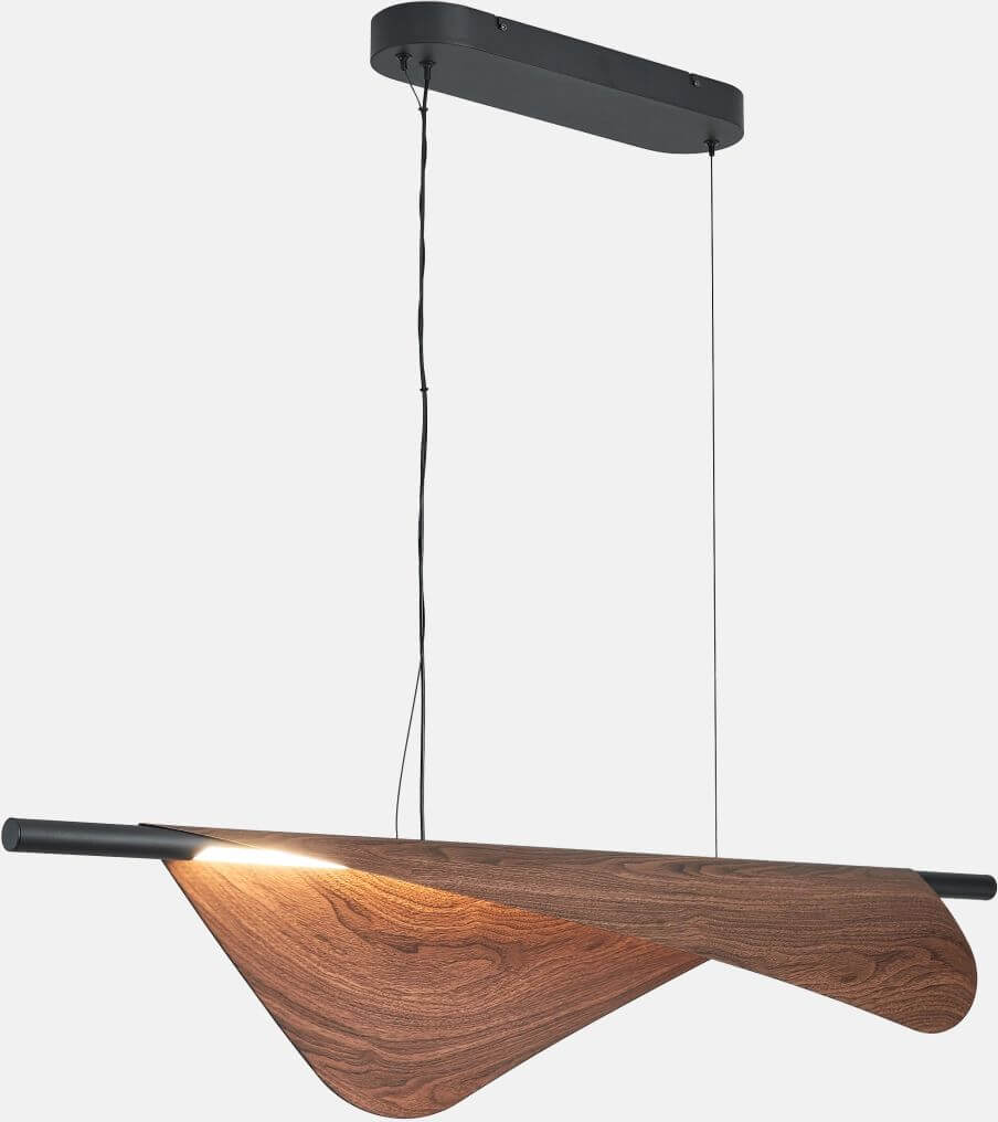 Altavola Design Nakama závěsné svítidlo 1x13 W černá-dřevo LA02/P_100_BW