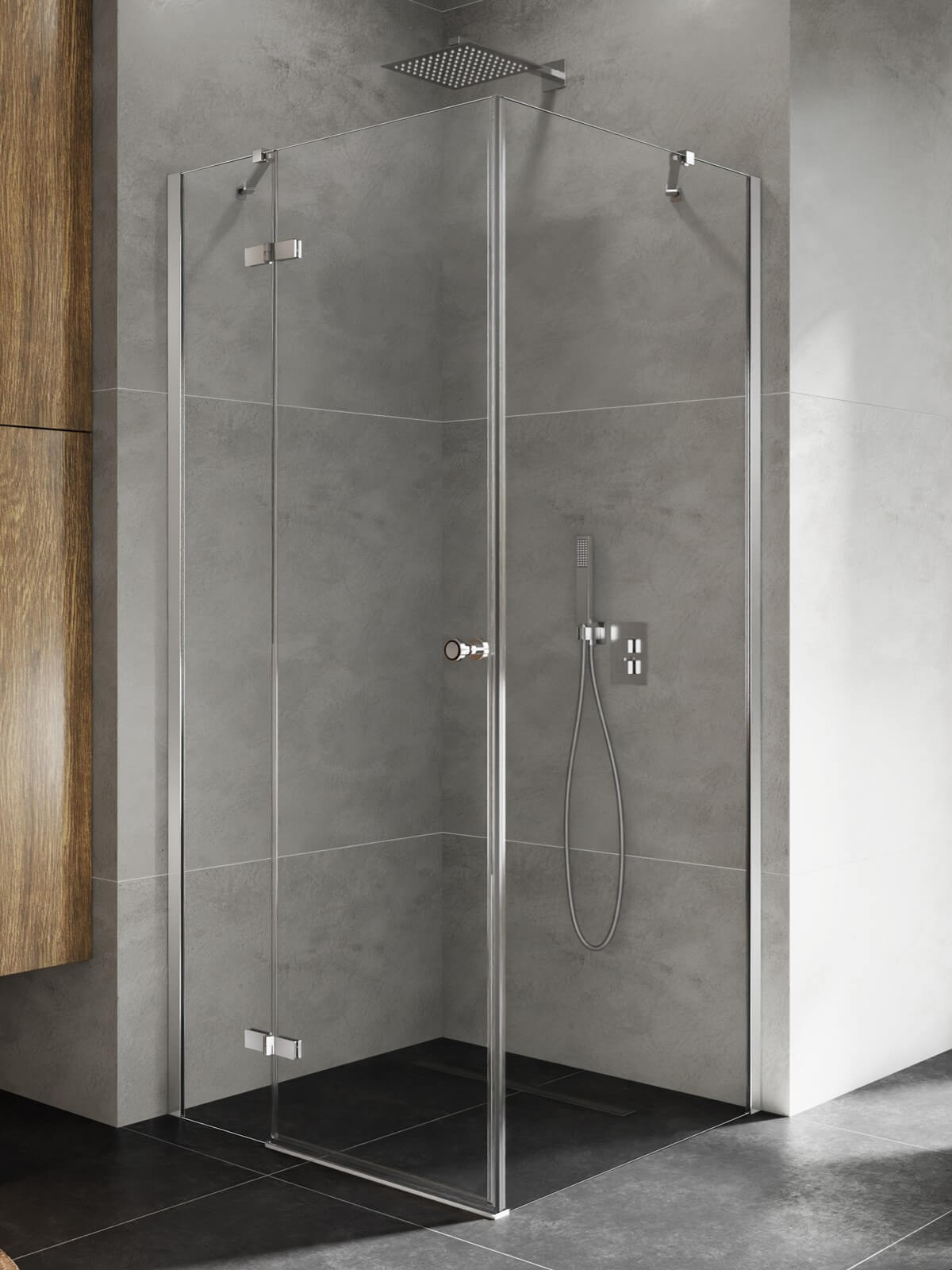 New Trendy Kalibra sprchový kout 120x100 cm obdélníkový chrom lesk/průhledné sklo K-5020