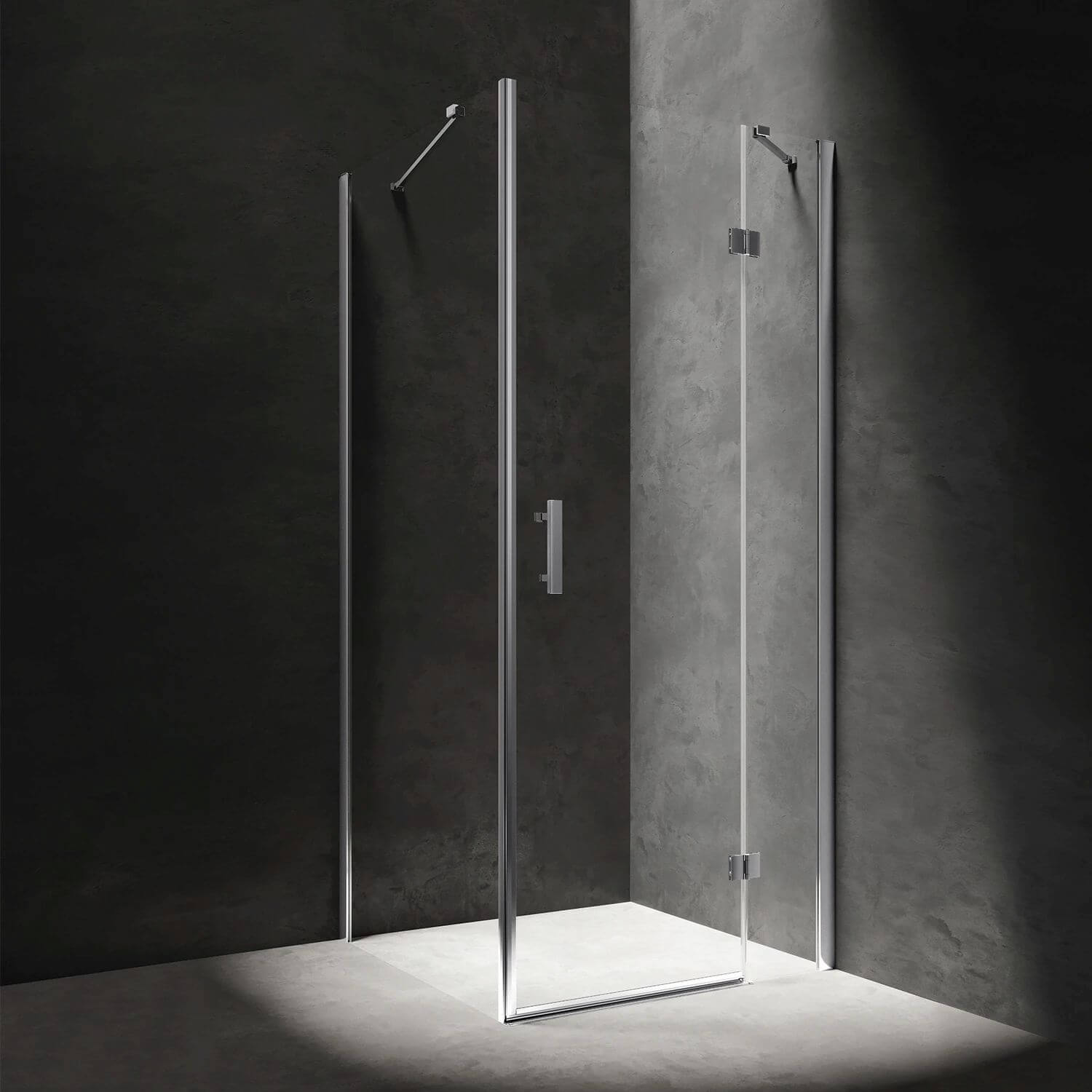 Omnires Manhattan sprchový kout 100x80 cm obdélníkový chrom lesk/průhledné sklo MH1080CRTR