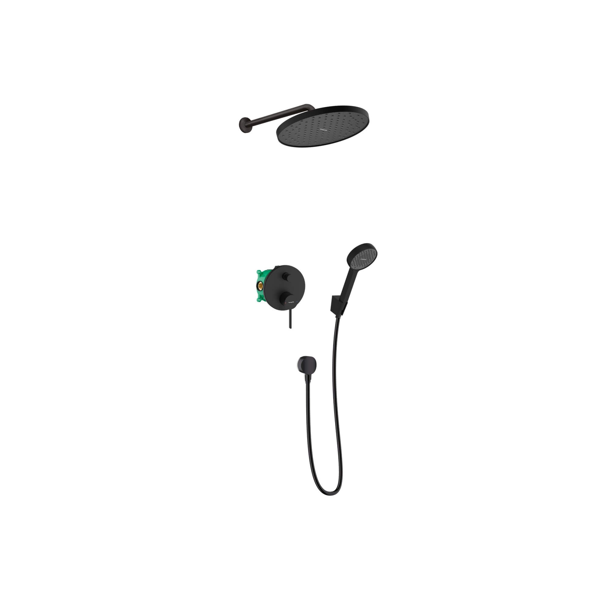 Hansgrohe Zesis S sprchová sada pod omítku s dešťovou sprchou černá 88002342
