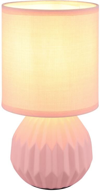 Globo Lighting Sylas stolní lampa 1x40 W růžová 21730P