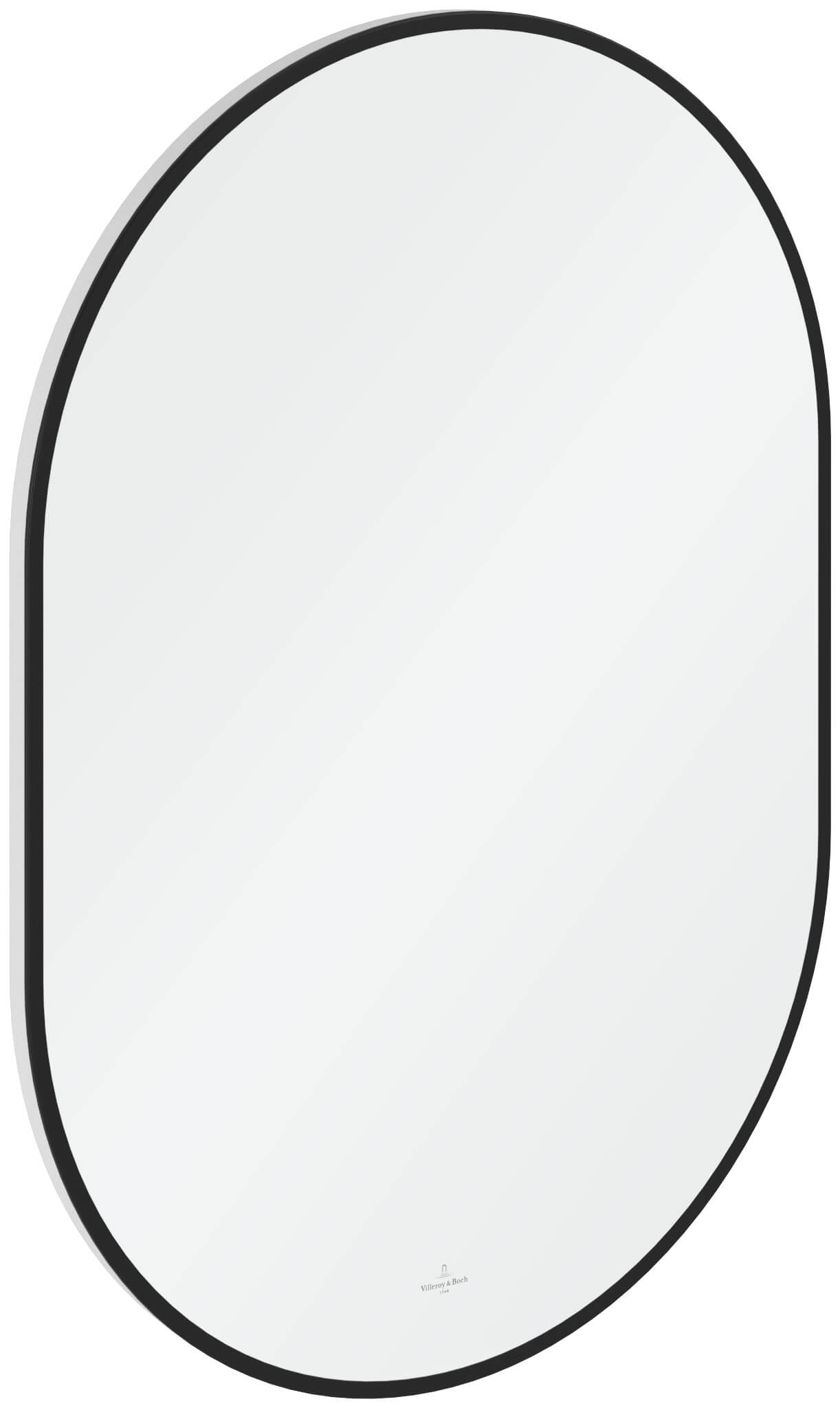 Villeroy & Boch zrcadlo 60x85 cm oválný s osvětlením černá A4876000