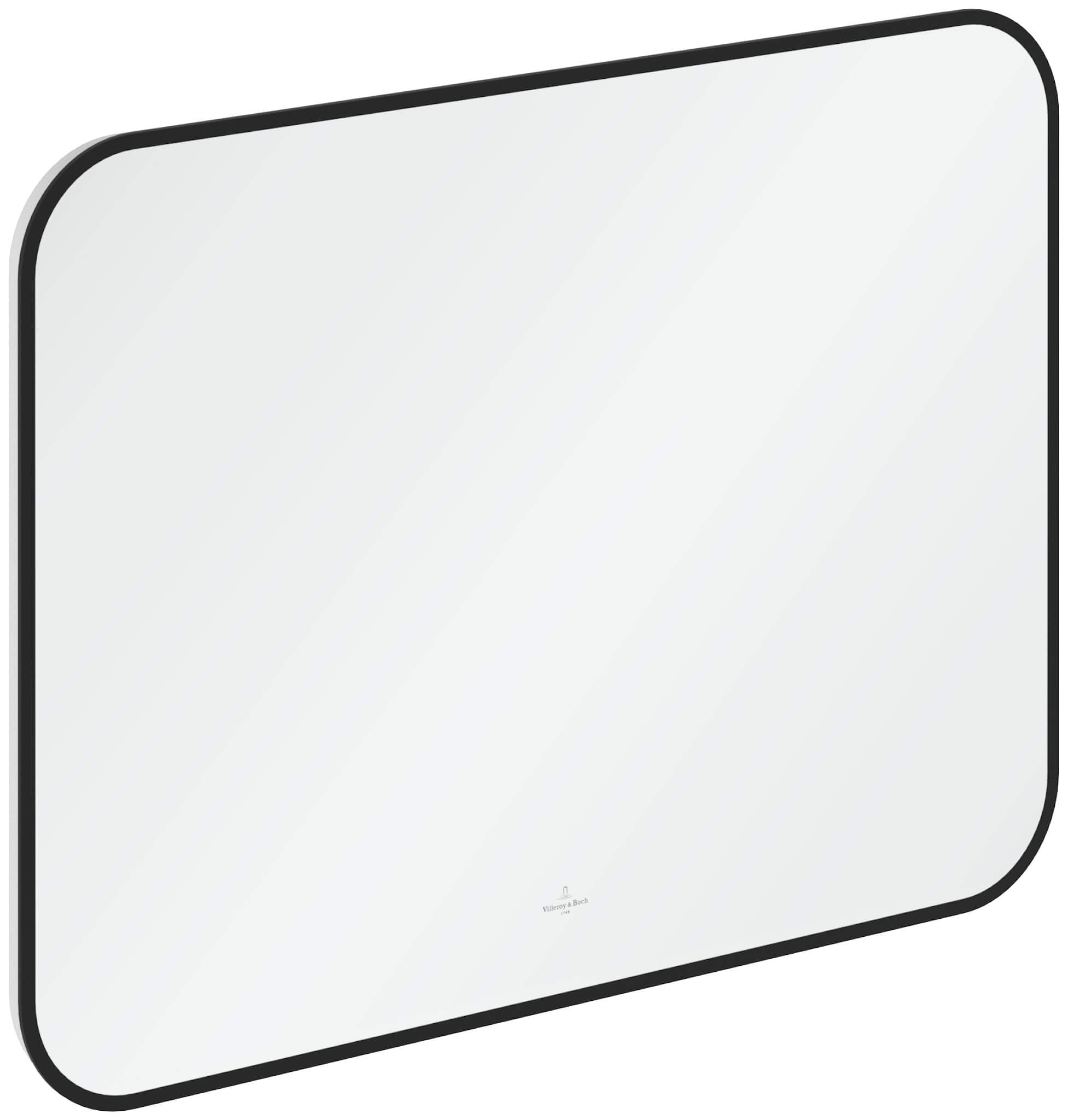 Villeroy & Boch zrcadlo 80x60 cm obdélníkový s osvětlením černá A4908000