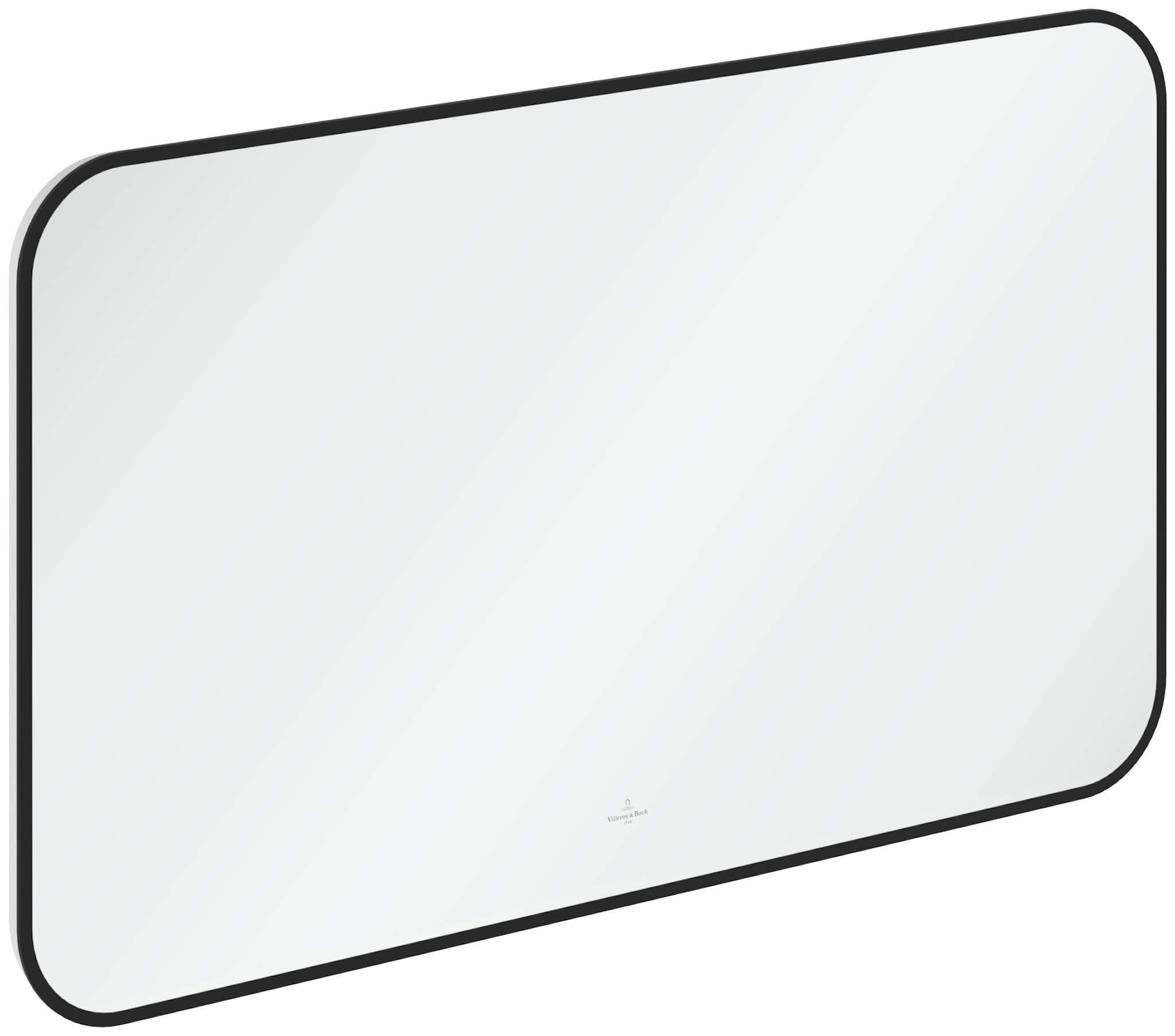 Villeroy & Boch zrcadlo 100x60 cm obdélníkový s osvětlením černá A4901000