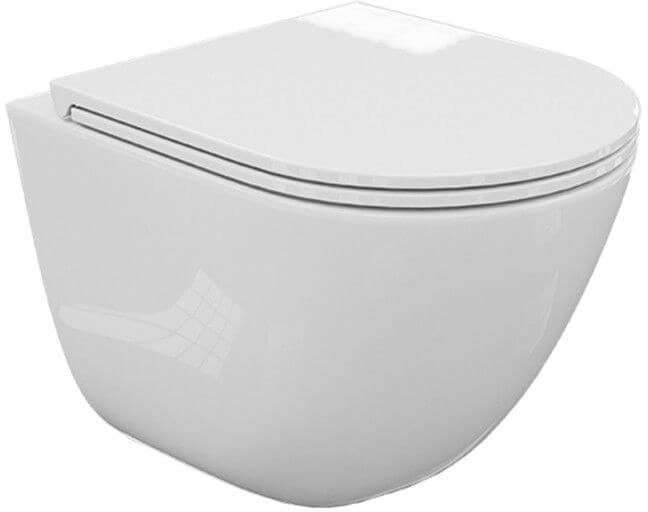 LaVita Monobowl 3.0 wc mísa se sedátkem s pomalým sklápěním závěsná bez splachovacího kruhu bílá lesk 5900378343486