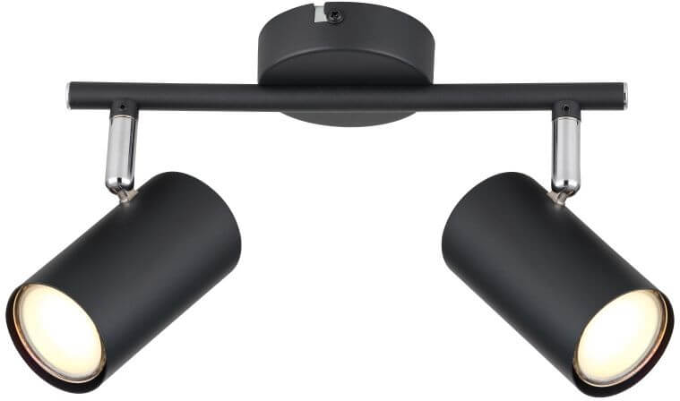 Globo Lighting Allvi stropní světlo 2x25 W černá 57914-2