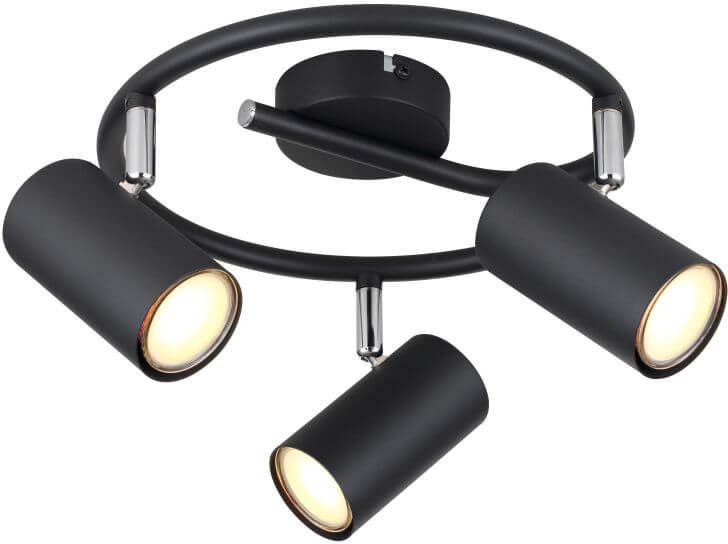 Globo Lighting Allvi stropní světlo 3x25 W černá 57914-3