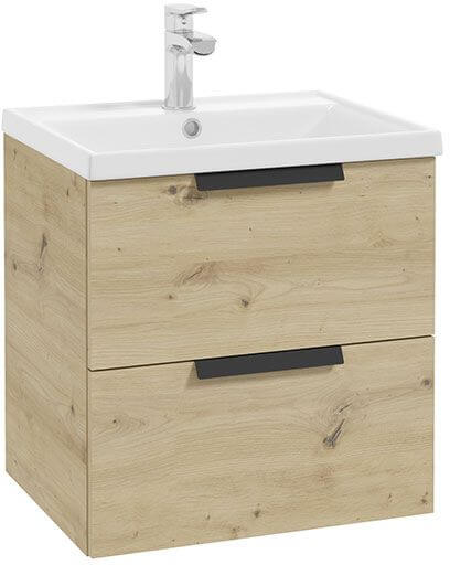 Defra Faro skříňka 54x30x50 cm pod umyvadlo závěsná dub 001-D-05031