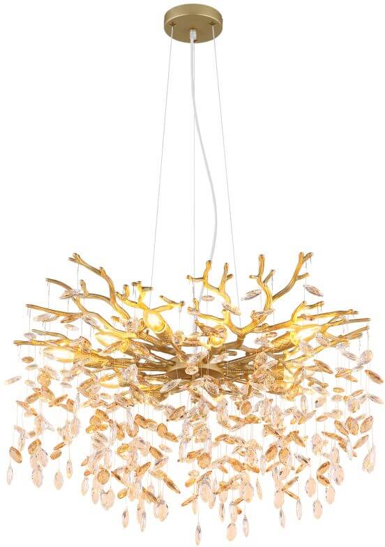 Globo Lighting Queena závěsné svítidlo x40 W zlatá 64138H2G