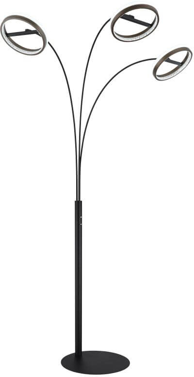 Globo Lighting Della stojací lampa 3x48 W černá 67179S1