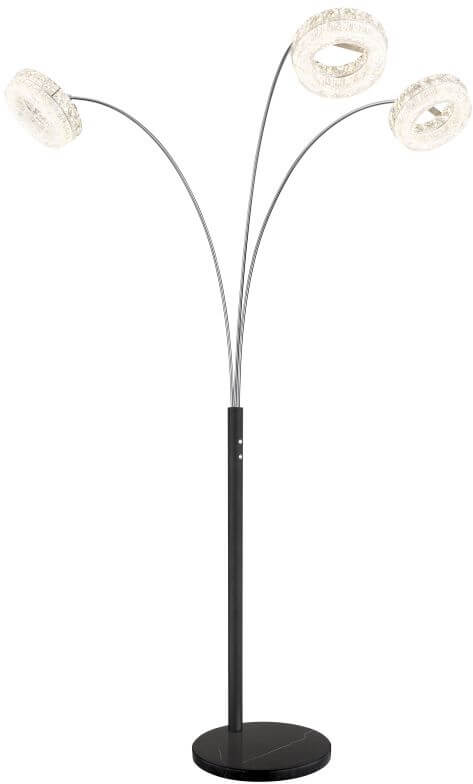 Globo Lighting Laurel stojací lampa 1x35 W černá 67387S1