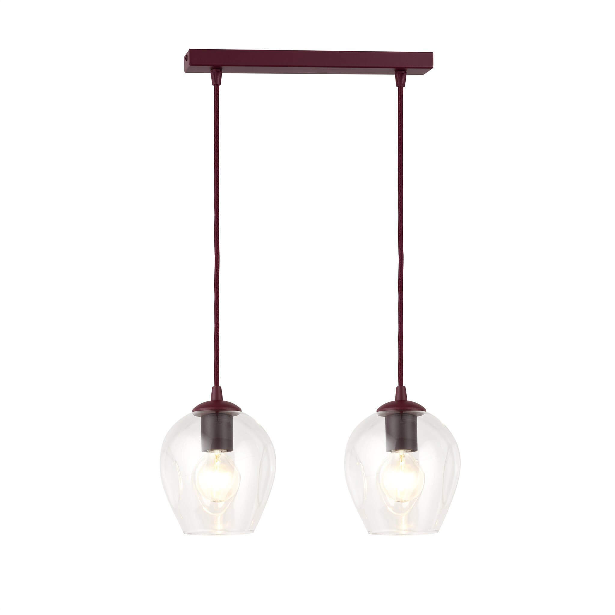 Emibig Istar závěsné svítidlo 2x15 W vínová 1784/2