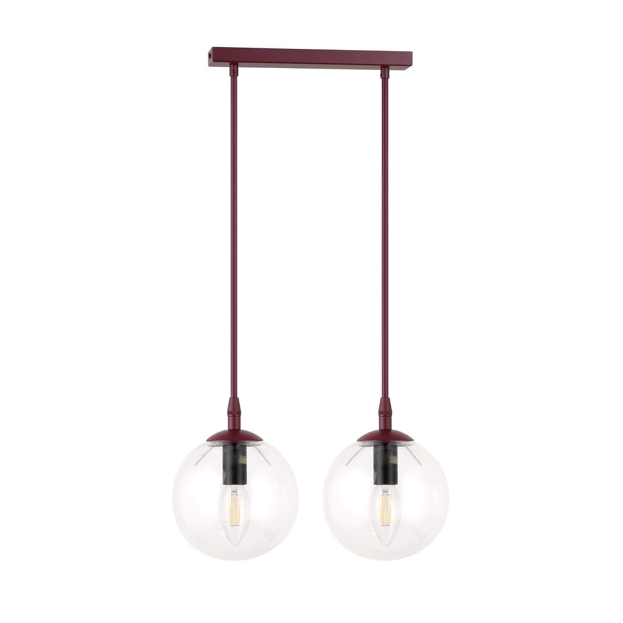 Emibig Cosmo závěsné svítidlo 2x10 W vínová 1788/2