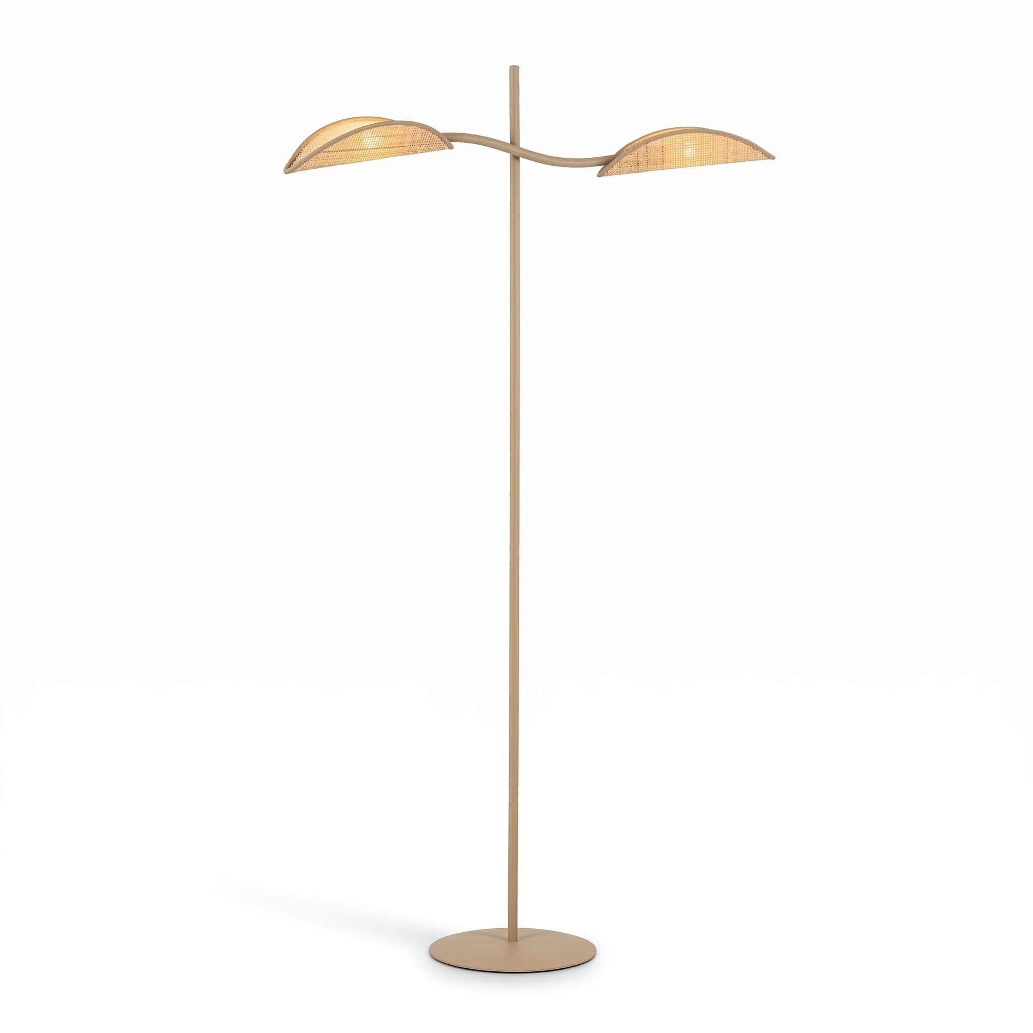 Emibig Lotus stolní lampa 2x10 W béžová 1792/LP2