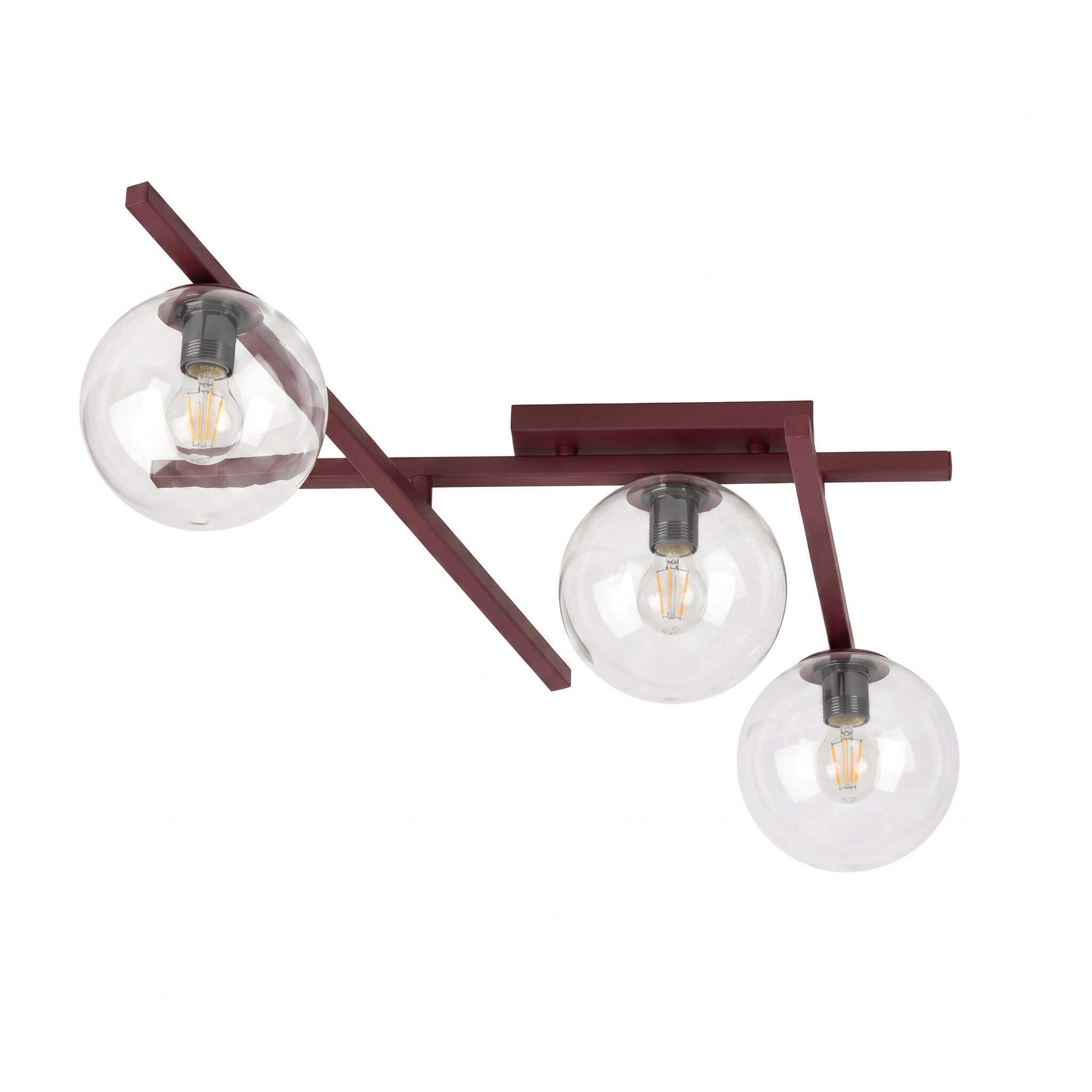 Emibig Smart stropní světlo 3x10 W vínová 1796/3
