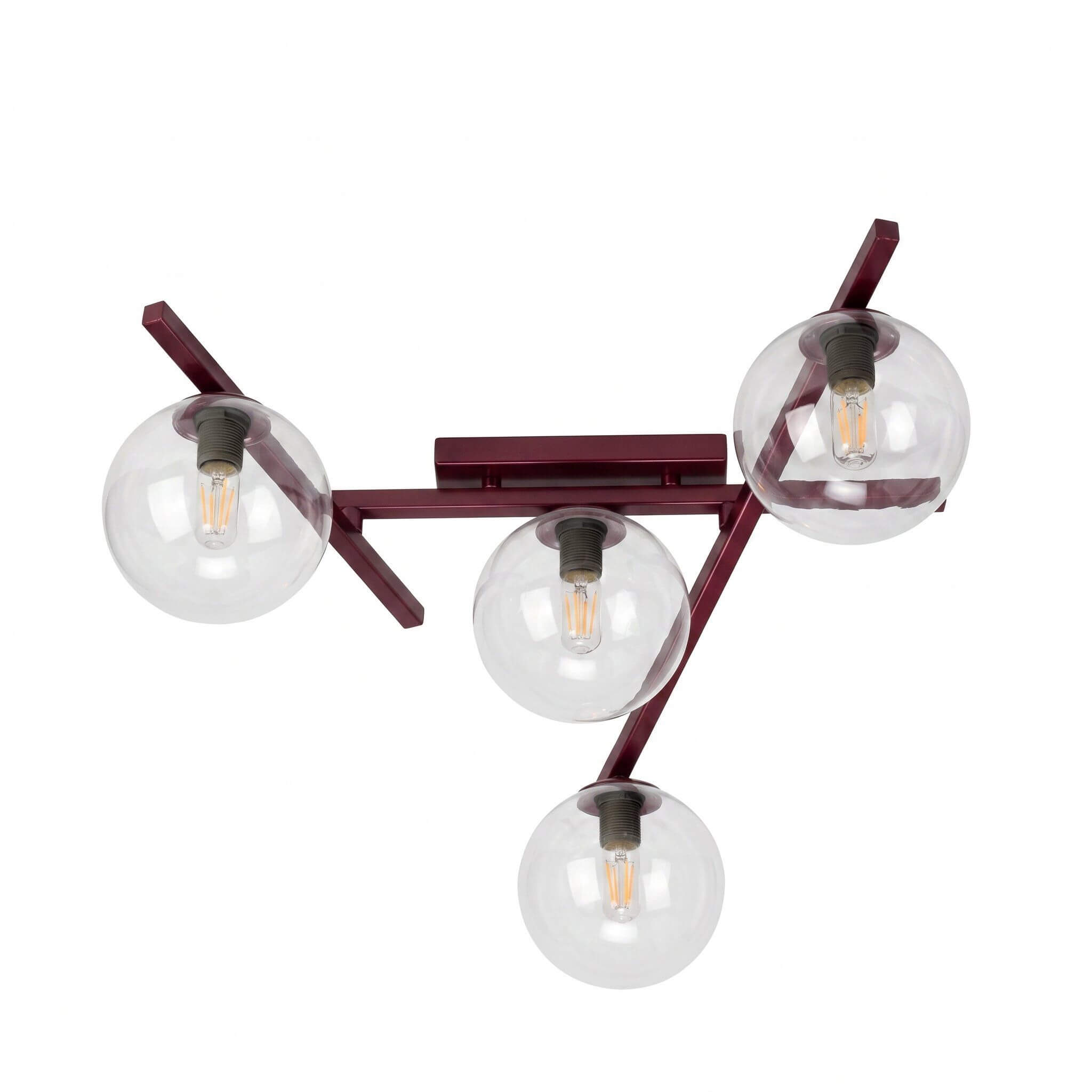 Emibig Smart stropní světlo 4x10 W vínová 1796/4