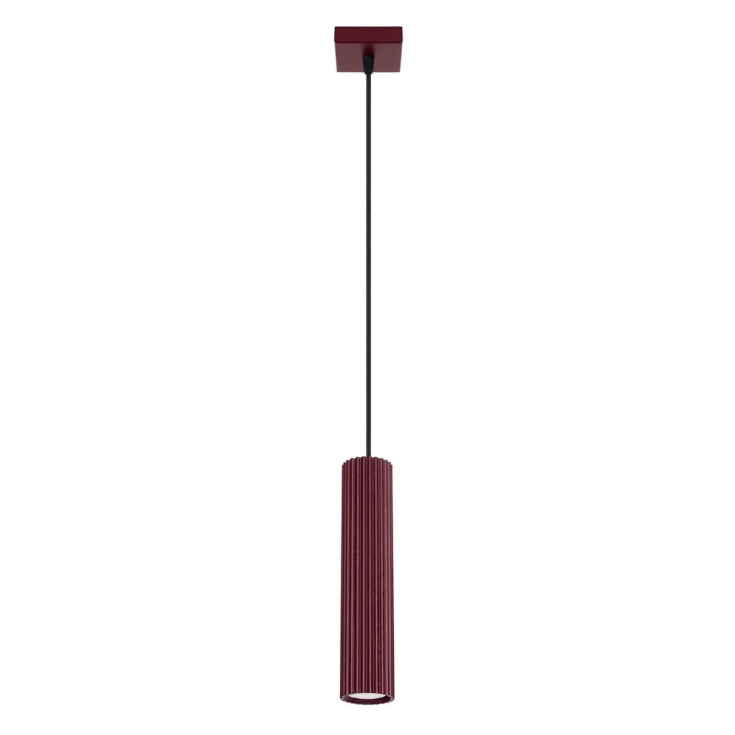 Sollux Lighting Karbon závěsné svítidlo 1x10 W vínová SL.1918