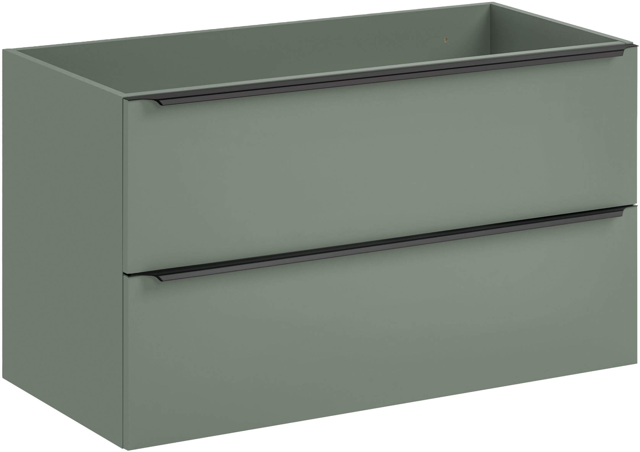 Comad Sombra Green skříňka 100x46x57 cm pod umyvadlo závěsná zelená SOMBRA GREEN 82-100-46-2S