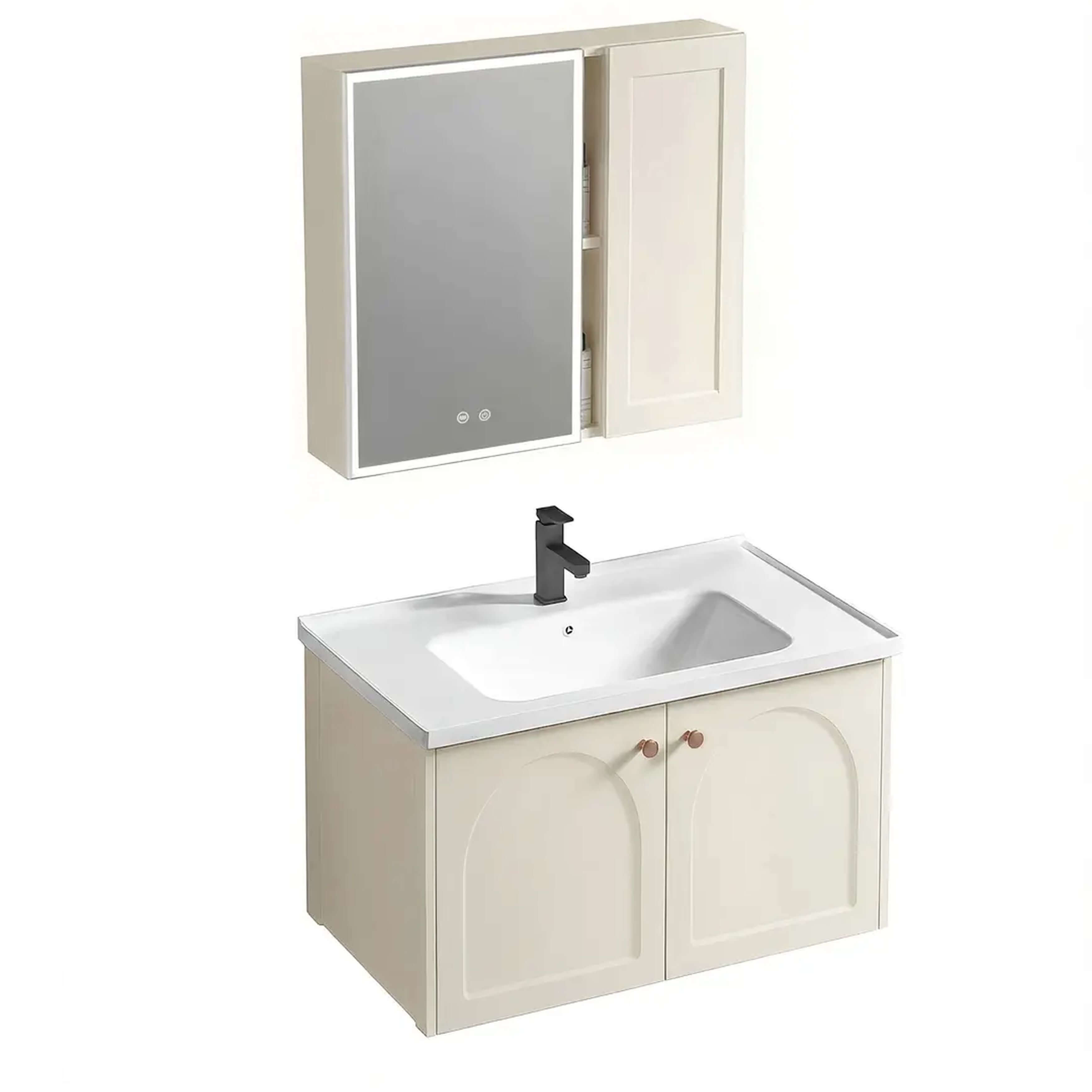 Rea Denver sada koupelnového nábytku 60x48x cm pod umyvadlo závěsná béžová REA-M0012