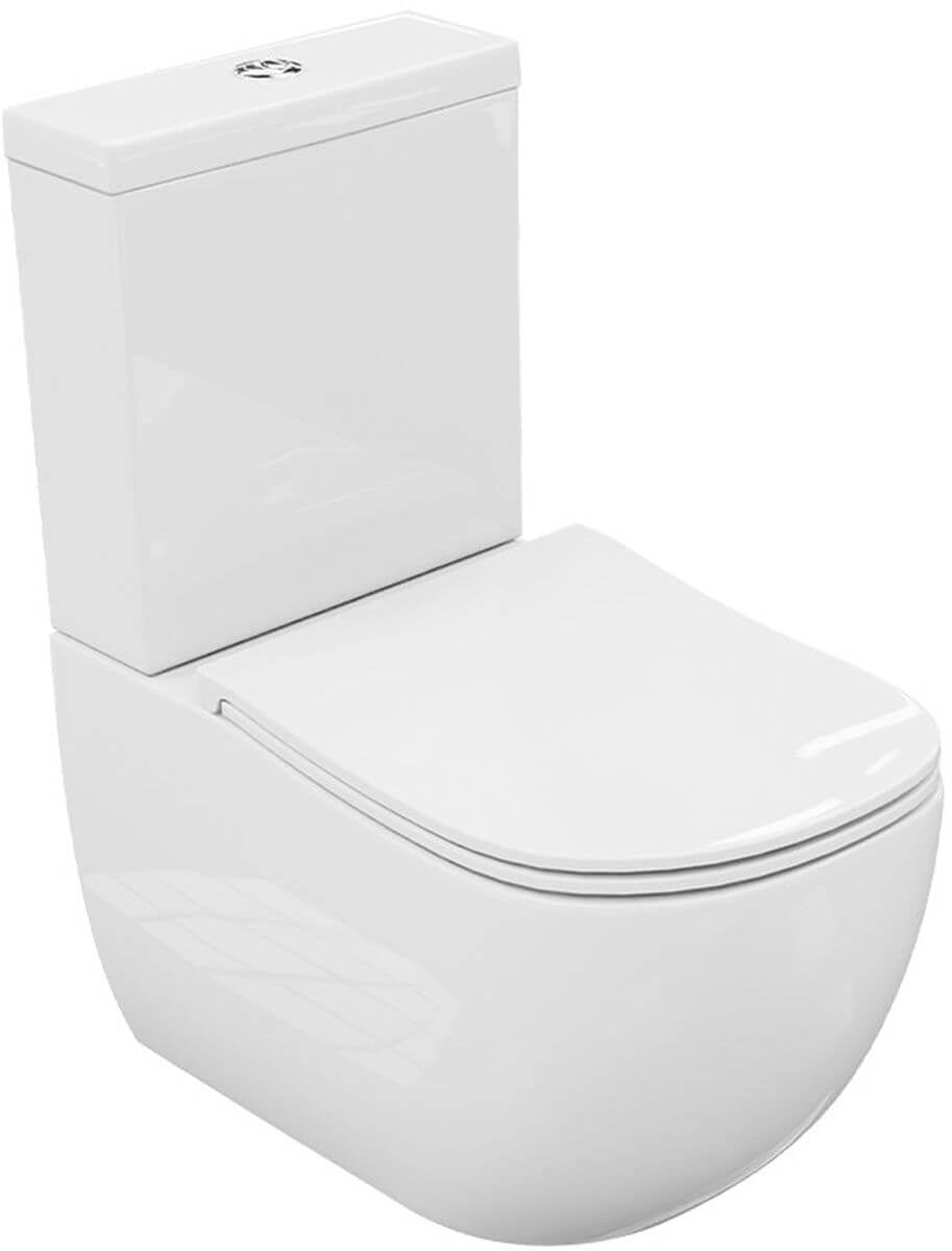 LaVita Ergoseat 3.0 kompaktní wc s deskou s pomalým sklápěním s vírovým splachováním bílá 5900378343509